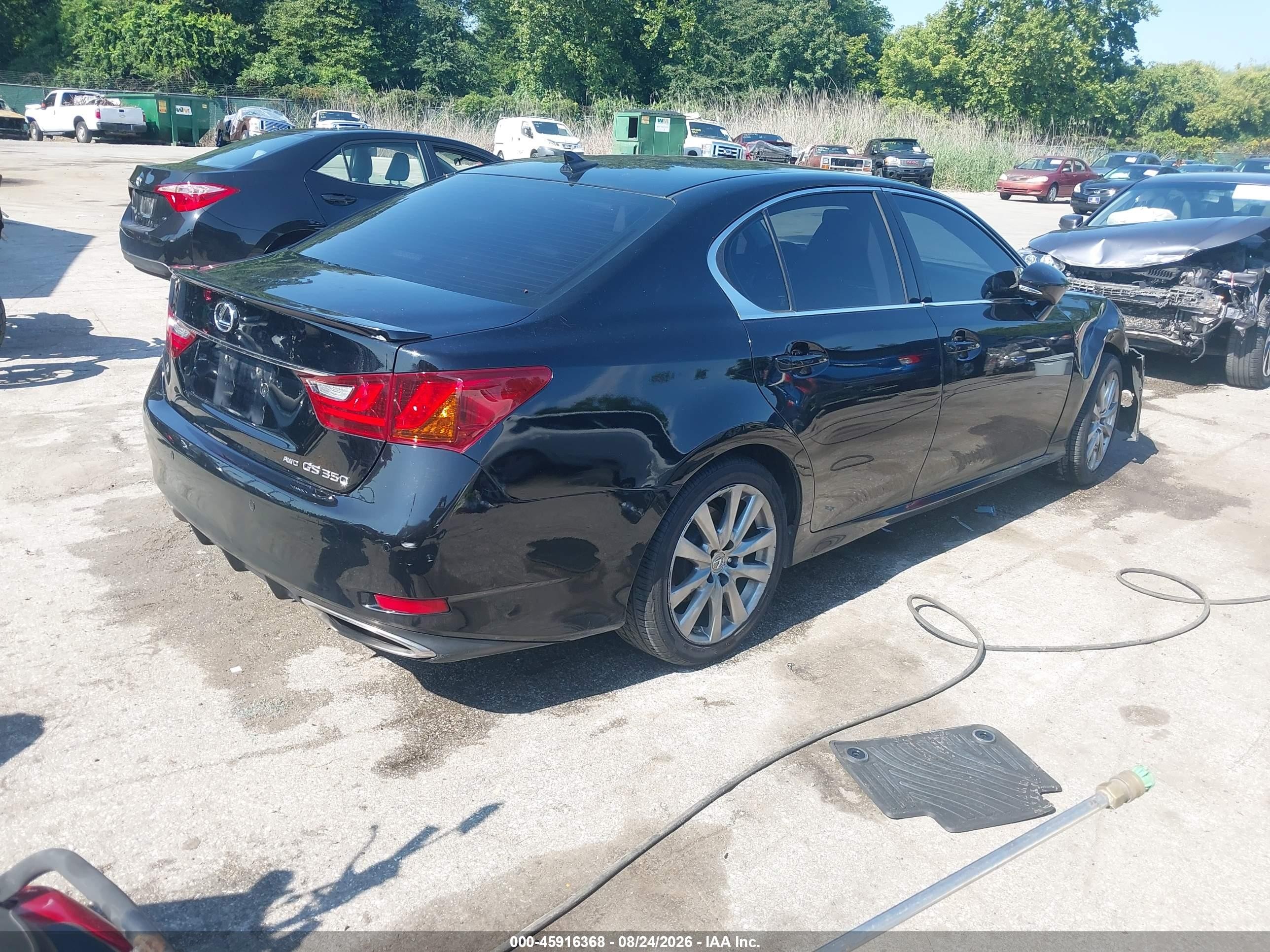 2013 Lexus Gs VIN JTHCE1BL7D5005554 IAAI salvage auction — Front End, Salvage - Greater Than 75% (Maryland), sold $1,850 on 2026-09-12 (photo 4)