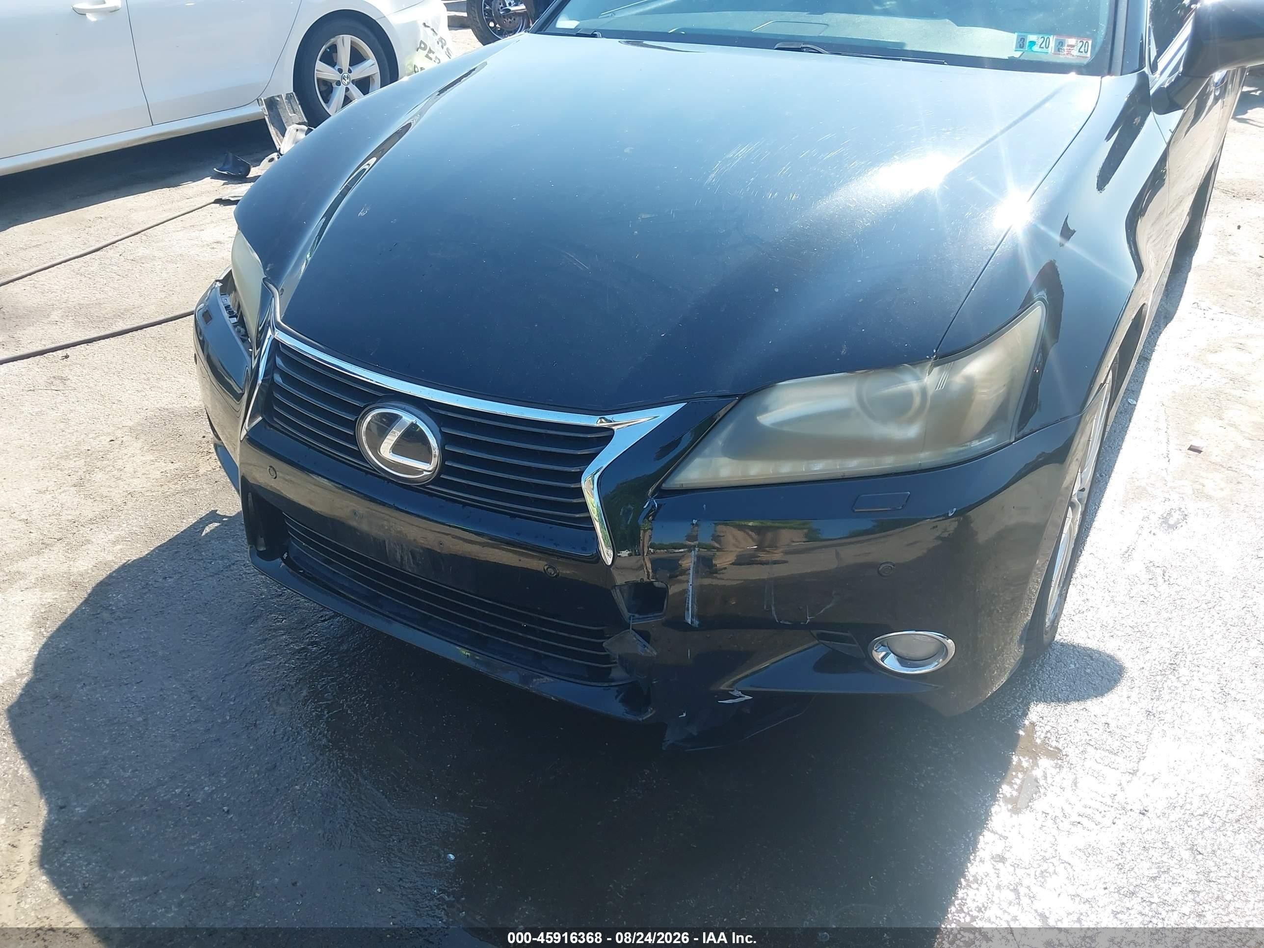 2013 Lexus Gs VIN JTHCE1BL7D5005554 IAAI salvage auction — Front End, Salvage - Greater Than 75% (Maryland), sold $1,850 on 2026-09-12 (photo 6)