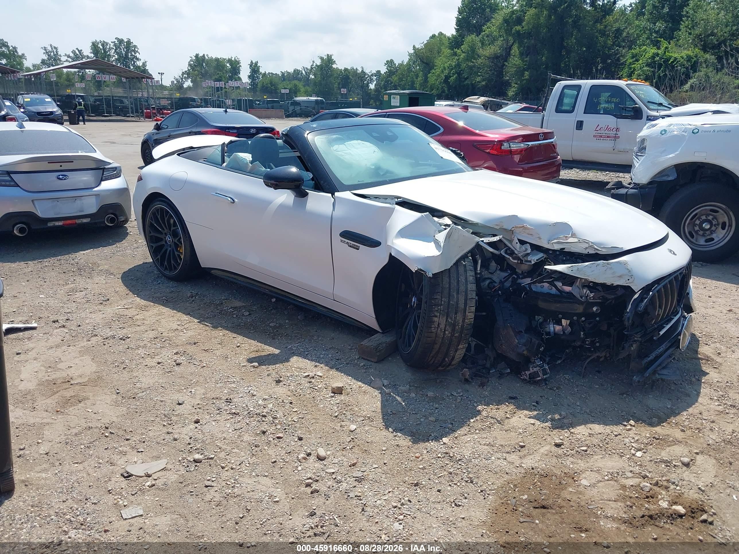 2022 Mercedes-Benz SL-Class VIN W1KVK8BB4NF001479 — IAAI salvage auction photo