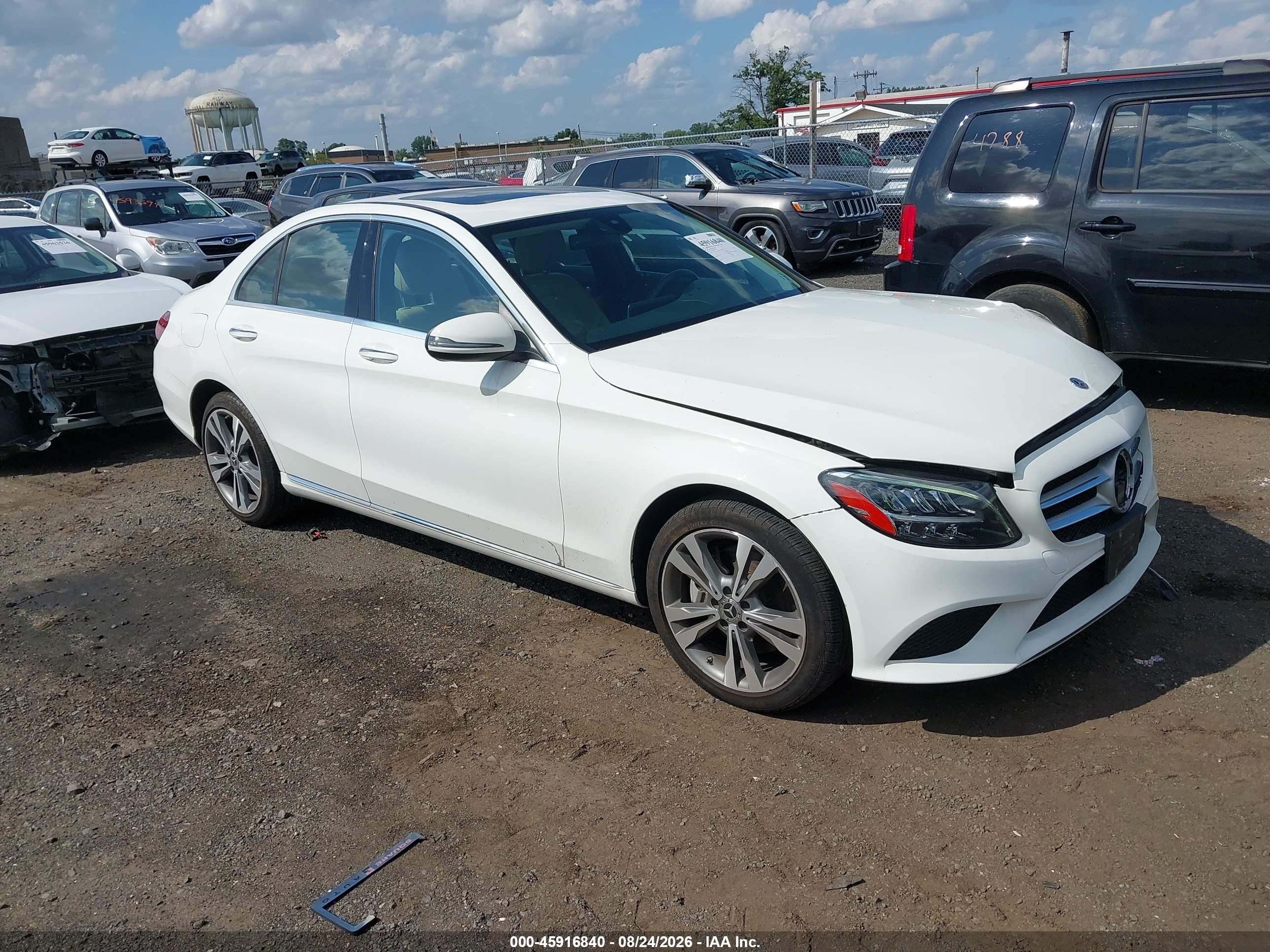 2021 Mercedes-Benz C-Class VIN W1KWF8EB5MR633683 — IAAI salvage auction photo