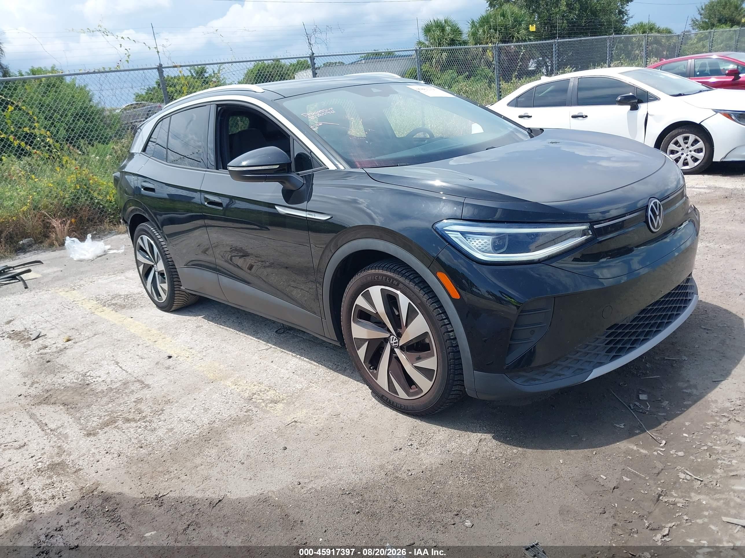 2022 Volkswagen ID.4 VIN WVGKMPE20NP065991 — IAAI salvage auction photo