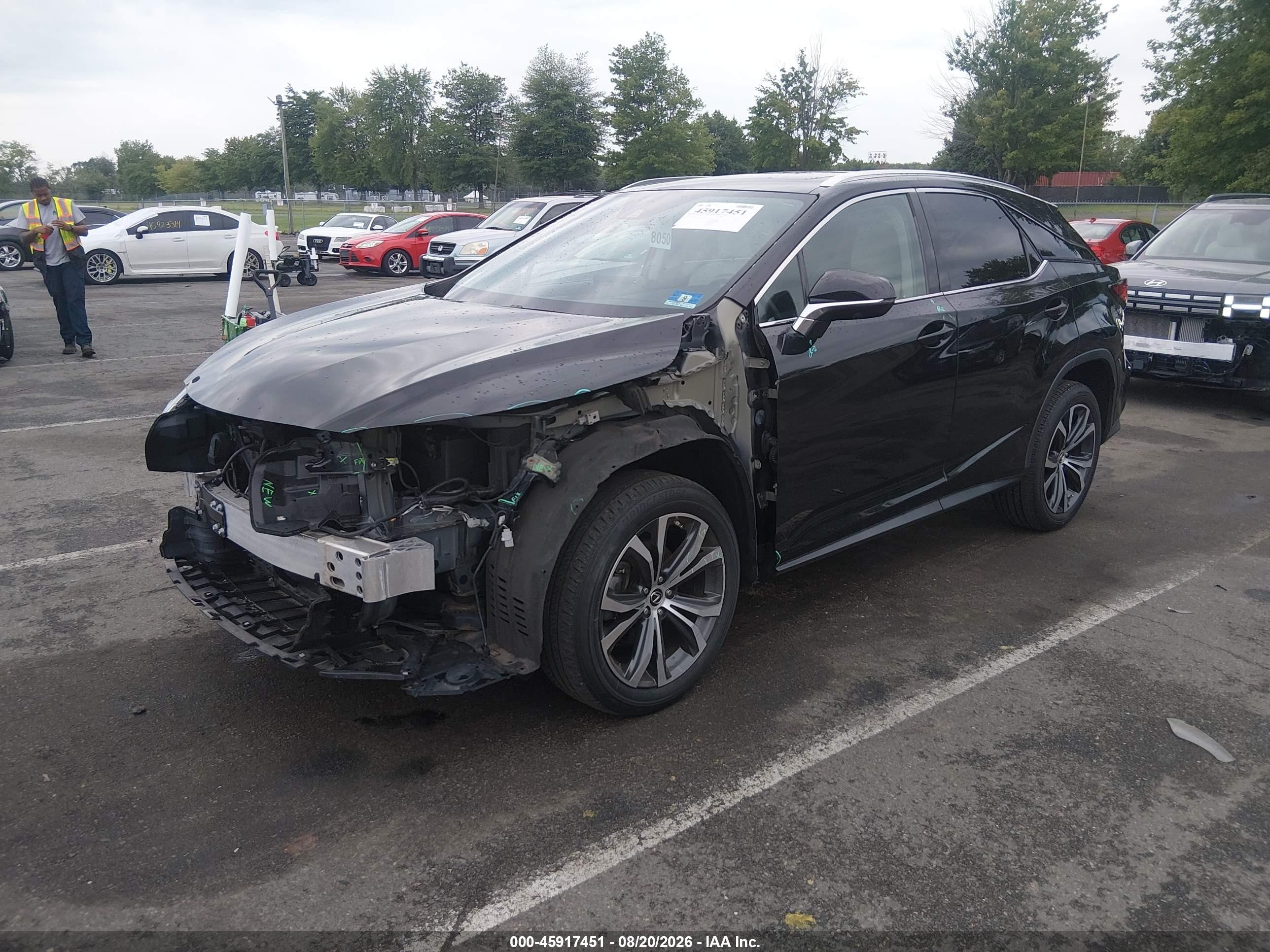 2020 Lexus RX 350 VIN 2T2HZMDA5LC253579 IAAI salvage auction — Front End, Salvage (New Jersey), sold $14,200 on 2026-09-10 (photo 2)