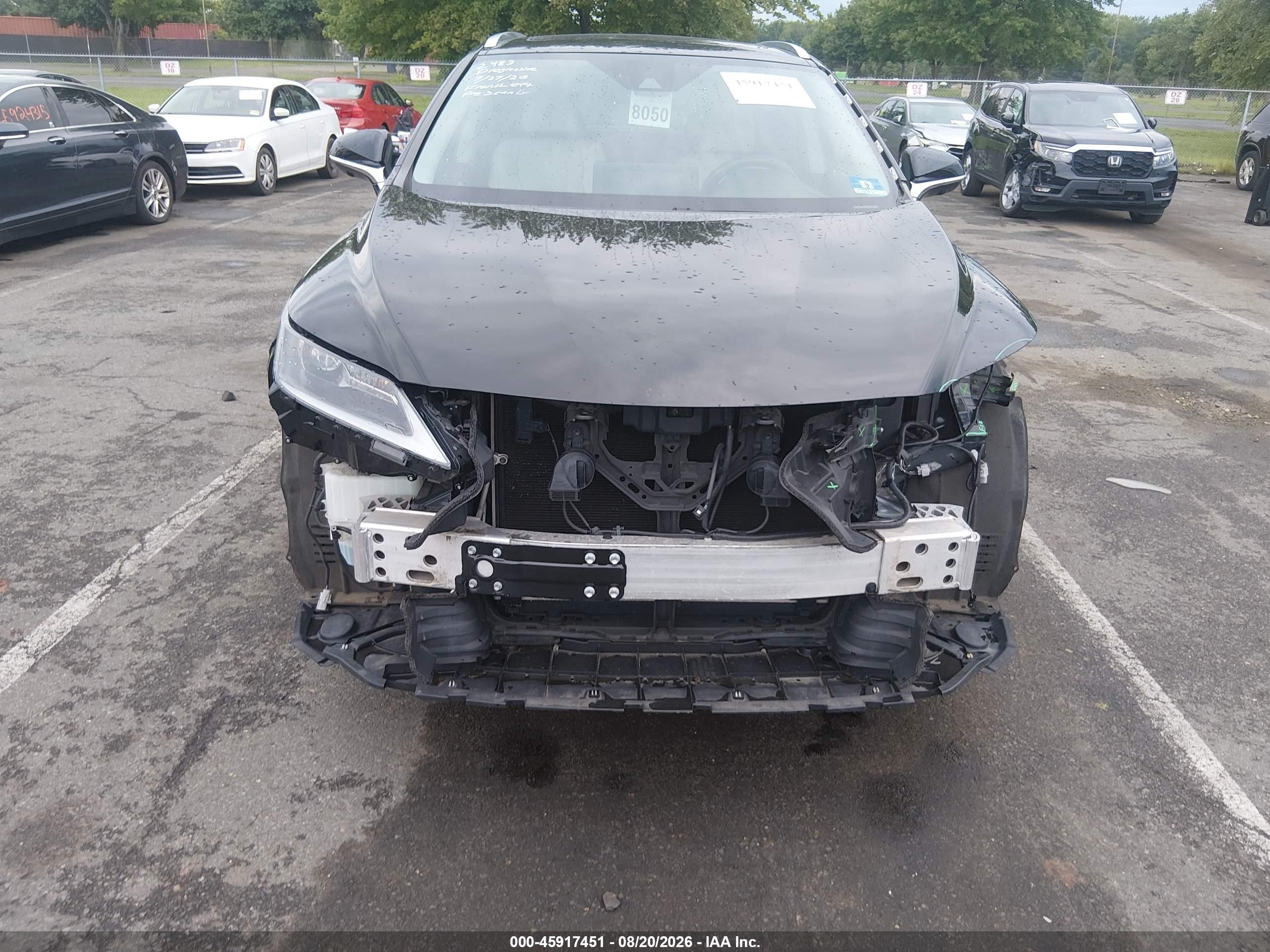 2020 Lexus RX 350 VIN 2T2HZMDA5LC253579 IAAI salvage auction — Front End, Salvage (New Jersey), sold $14,200 on 2026-09-10 (photo 6)