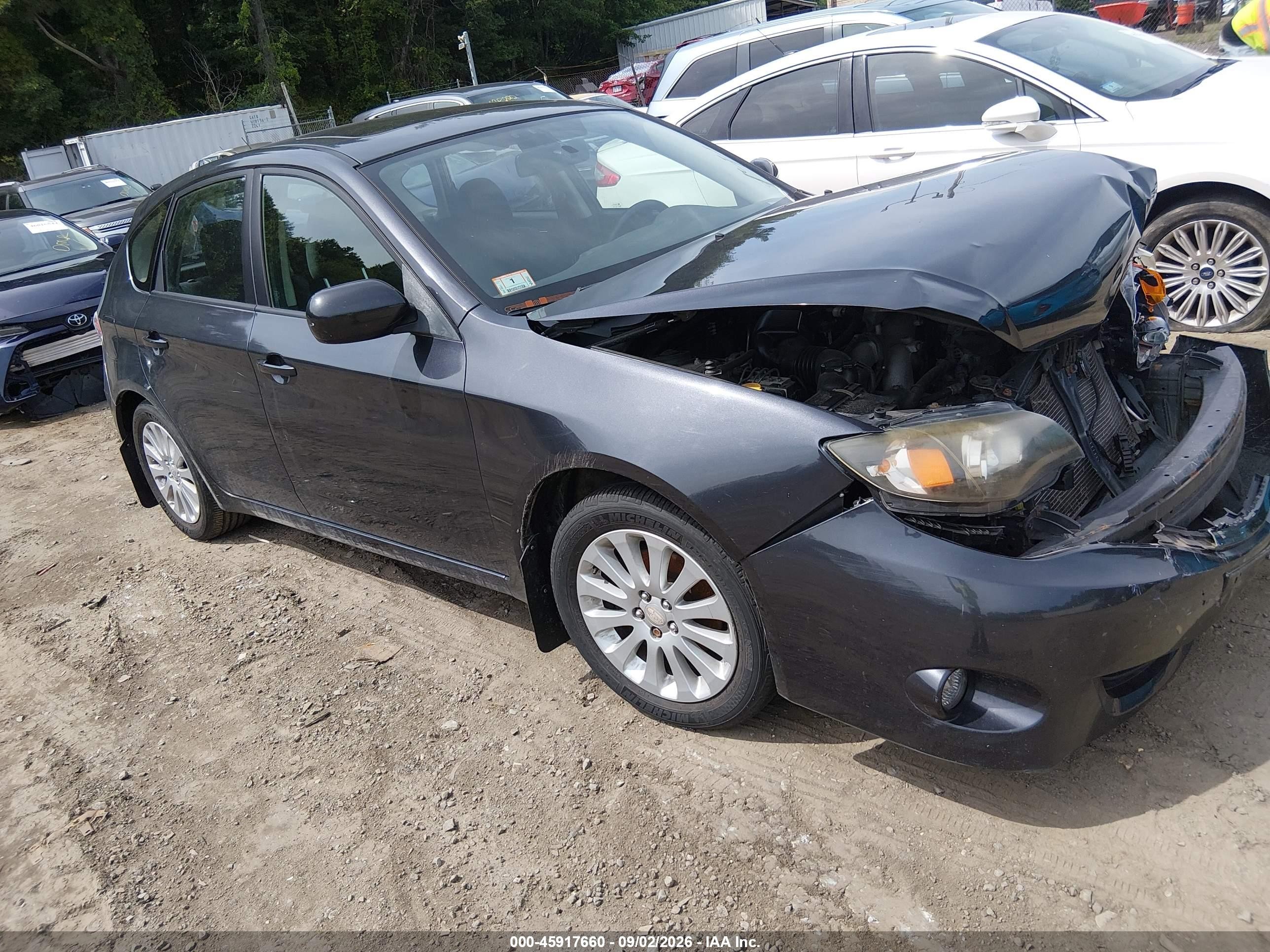 2011 Subaru Impreza VIN JF1GH6B65BH804123 IAAI salvage auction — Front End, Clear (Massachusetts), sold $300 on 2026-09-10 (photo 1)