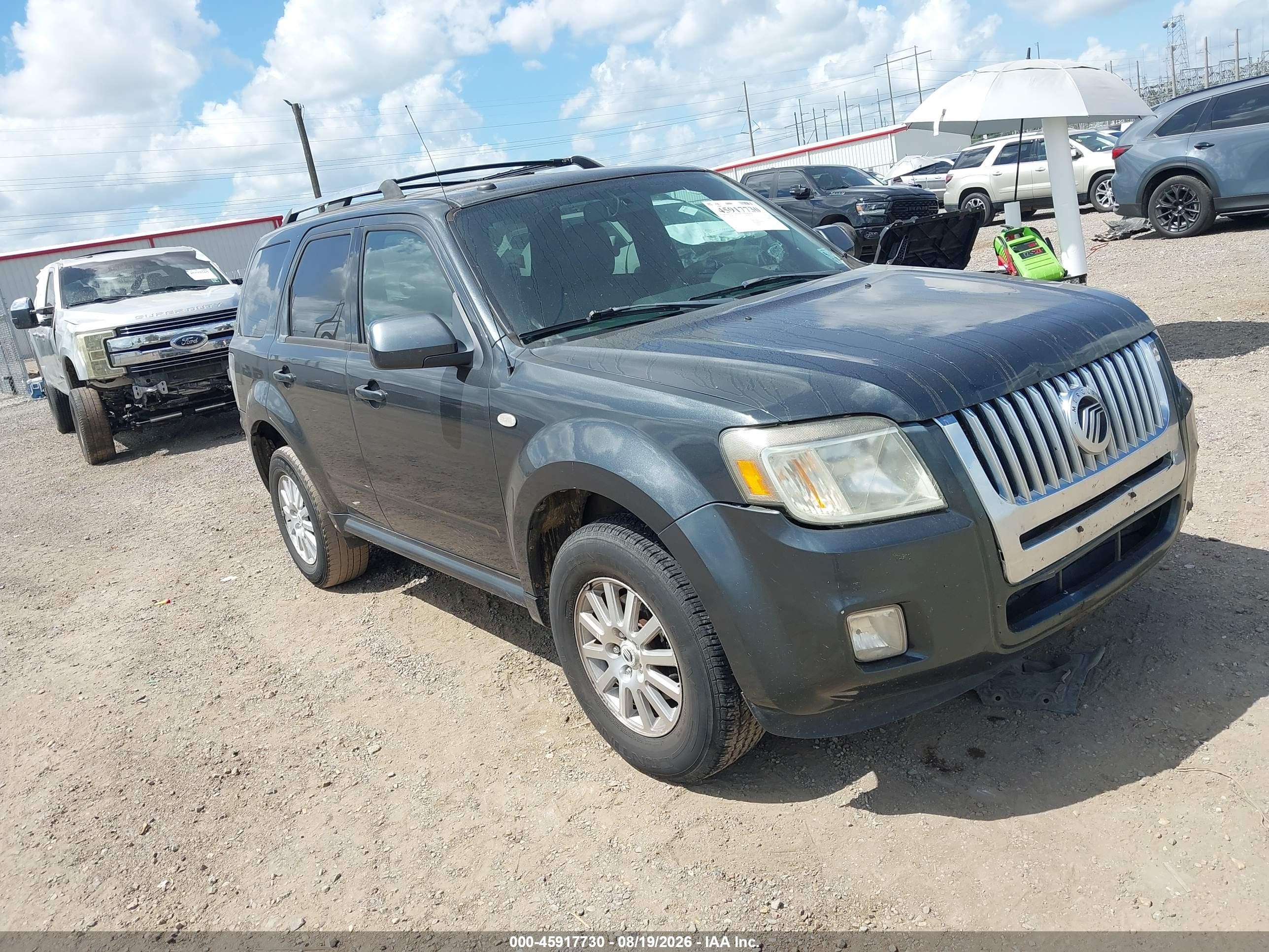 2009 Mercury Mariner VIN 4M2CU87729KJ15410 IAAI salvage auction — Front End, Salvage (Louisiana), sold $350 on 2026-09-05 (photo 1)