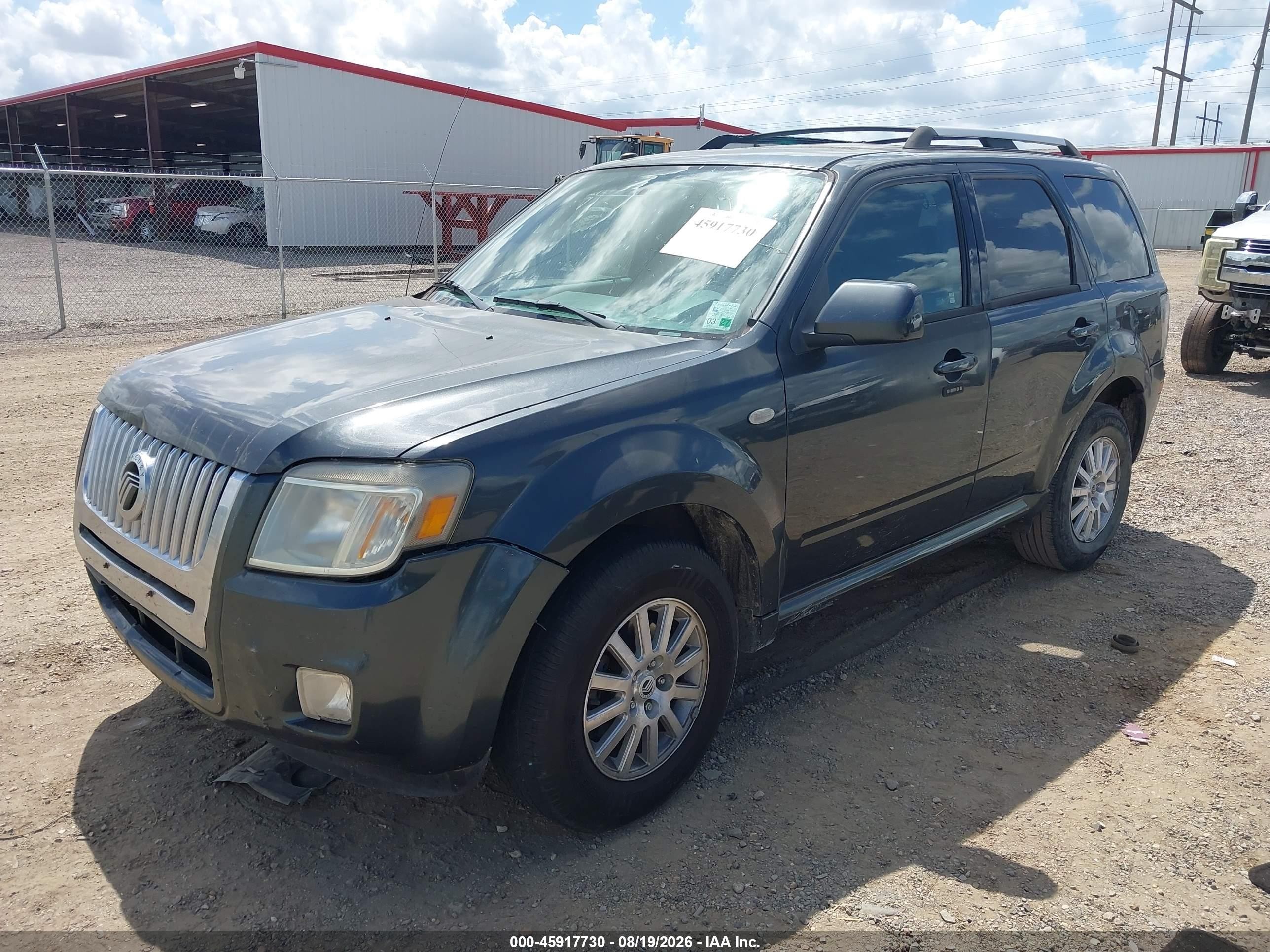 2009 Mercury Mariner VIN 4M2CU87729KJ15410 IAAI salvage auction — Front End, Salvage (Louisiana), sold $350 on 2026-09-05 (photo 2)