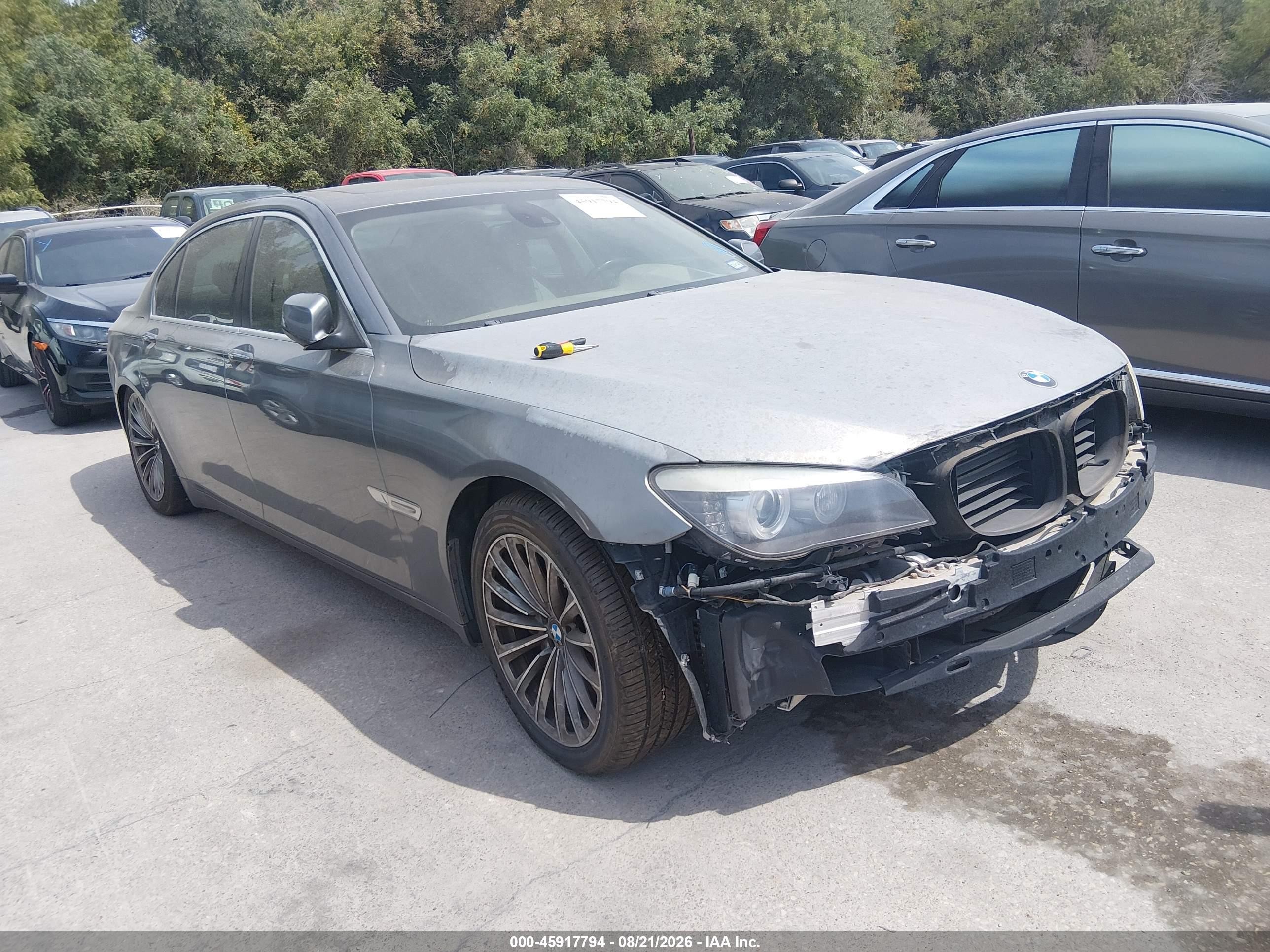 2012 BMW 7er VIN WBAKB8C50CC964963 IAAI salvage auction — Normal Wear, Original (Texas), sold $1,500 on 2026-09-12 (photo 1)