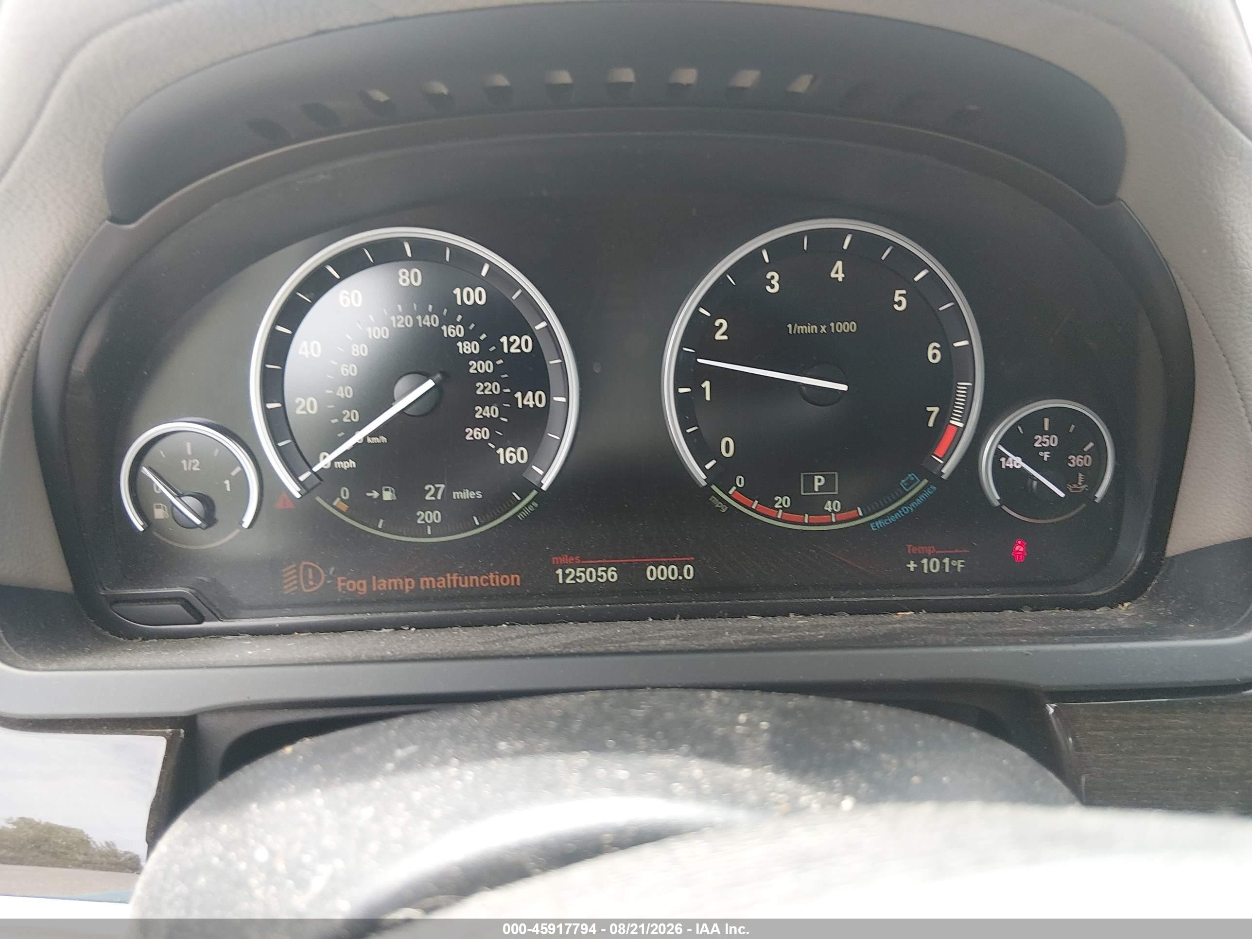 2012 BMW 7er VIN WBAKB8C50CC964963 IAAI salvage auction — Normal Wear, Original (Texas), sold $1,500 on 2026-09-12 (photo 7)