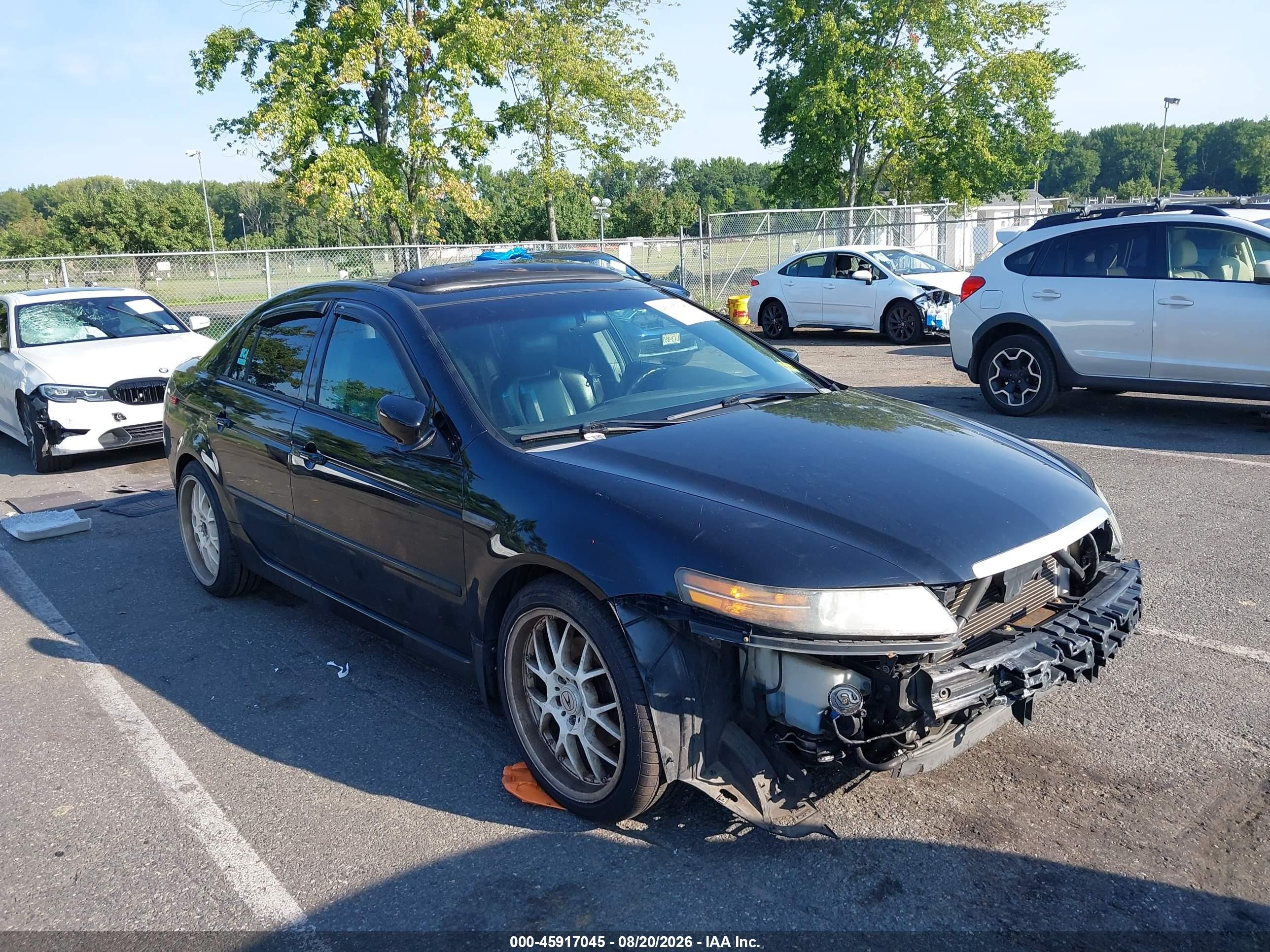 2006 Acura TL VIN 19UUA66226A056455 IAAI salvage auction — Front End, Salvage (New Jersey), sold $350 on 2026-09-25 (photo 1)