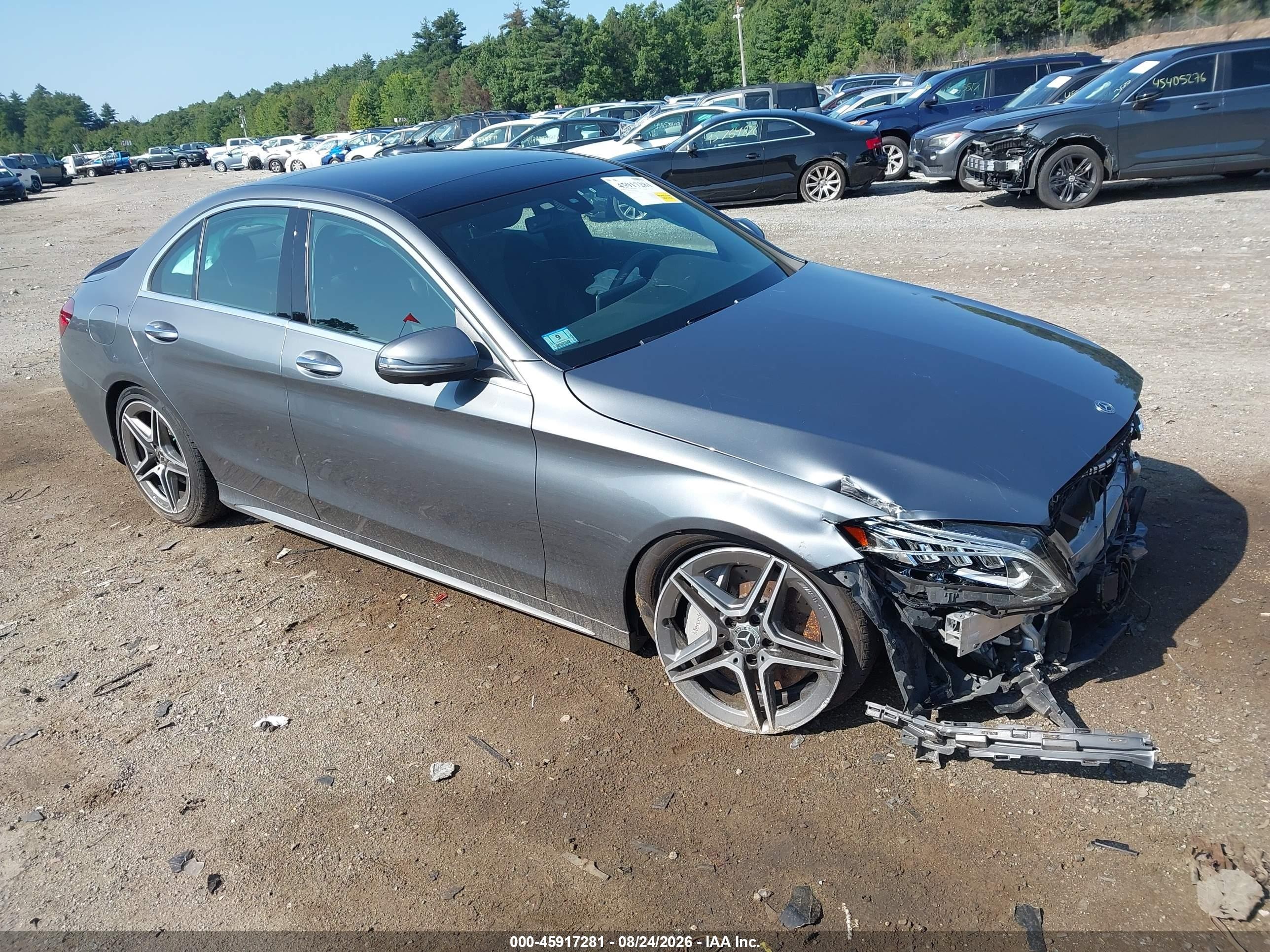 2020 Mercedes-Benz C-Class VIN W1KWF8EB1LR577224 — IAAI salvage auction photo