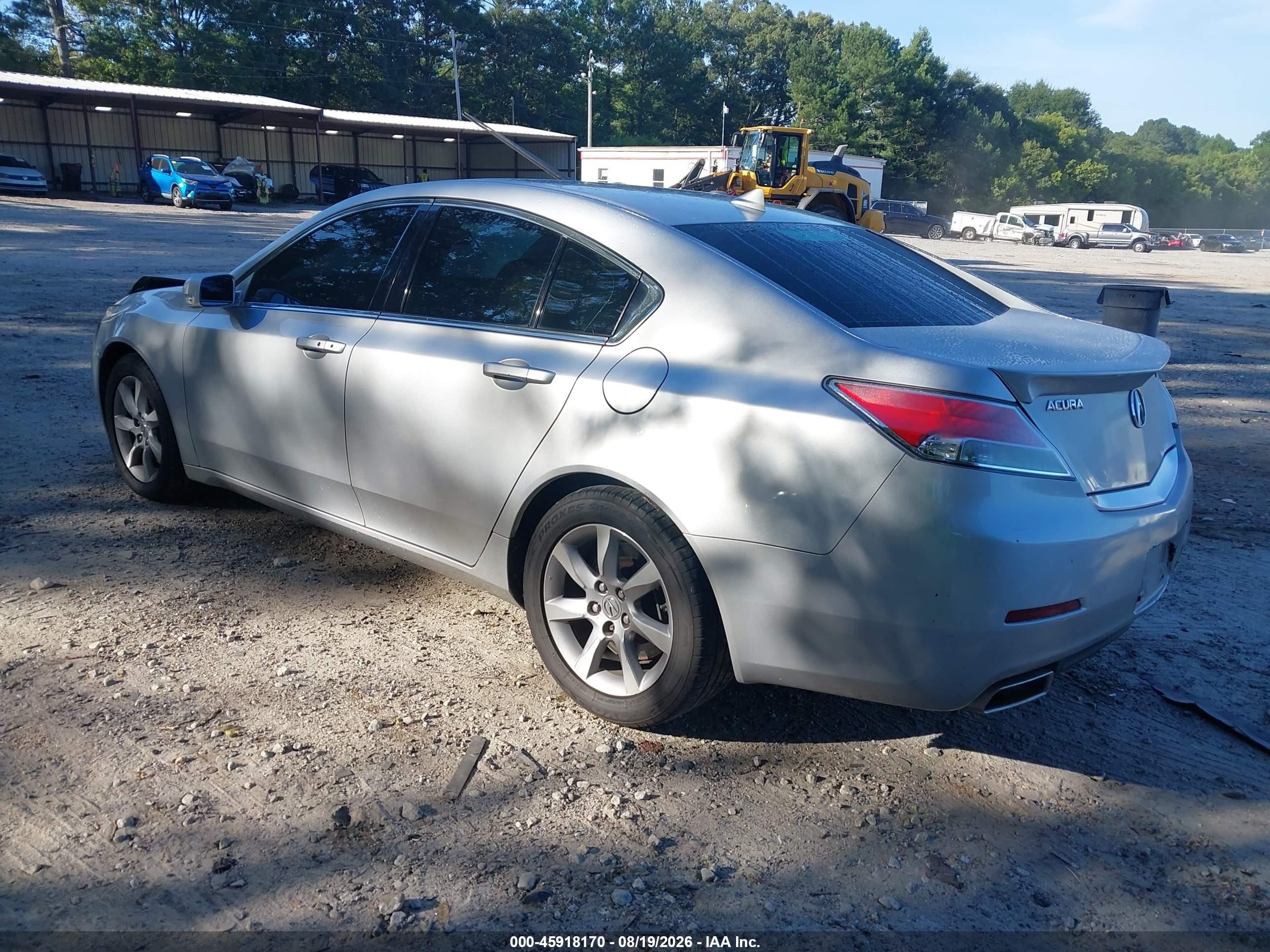 2012 Acura Tl VIN 19UUA8F52CA029256 IAAI salvage auction — Front End, Salvage (Georgia), sold $1,000 on 2026-09-12 (photo 3)