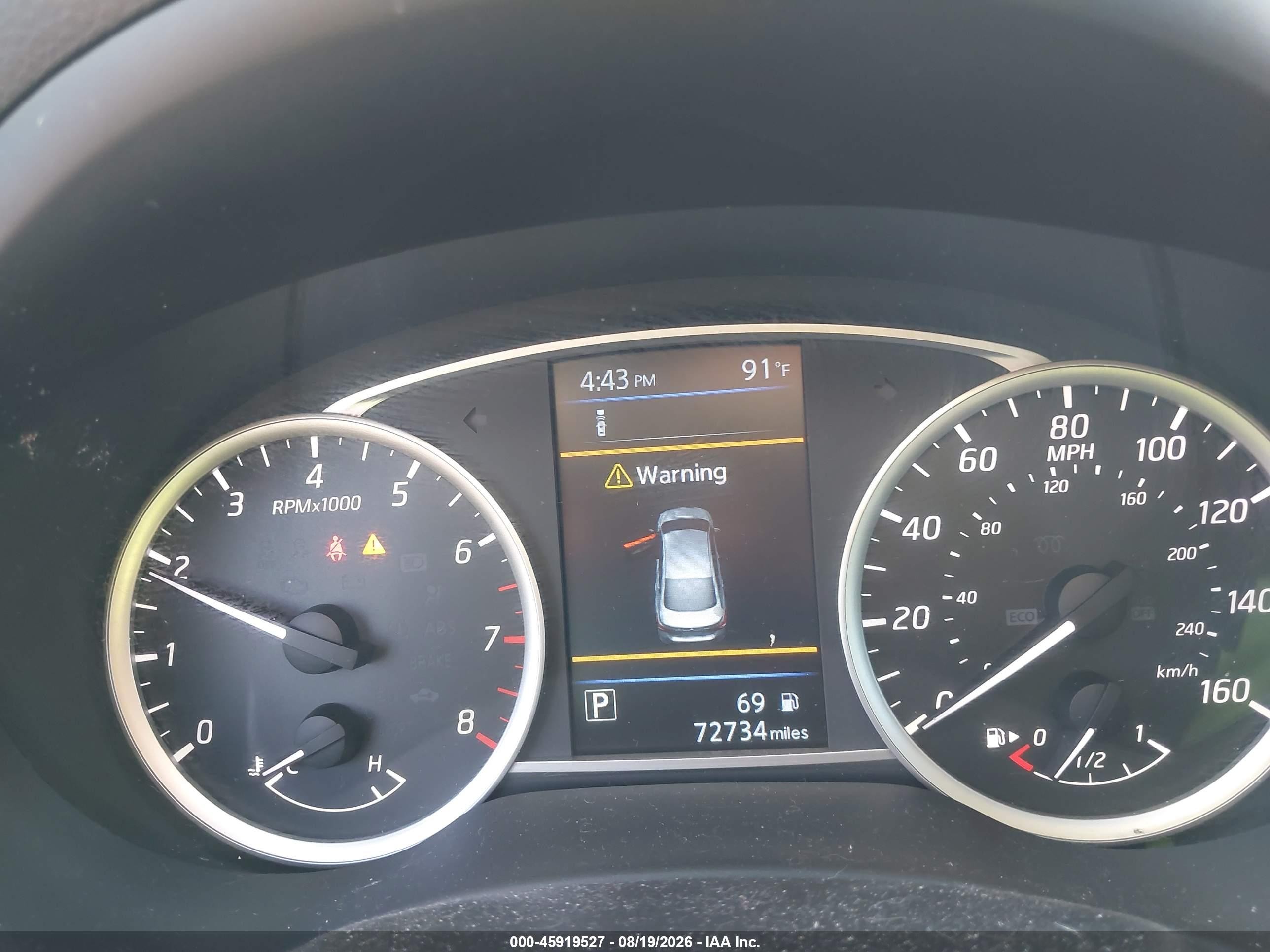 2019 Nissan Sentra VIN 3N1AB7APXKY302538 IAAI salvage auction — Normal Wear, Clear (Florida), sold $1,600 on 2026-09-08 (photo 7)