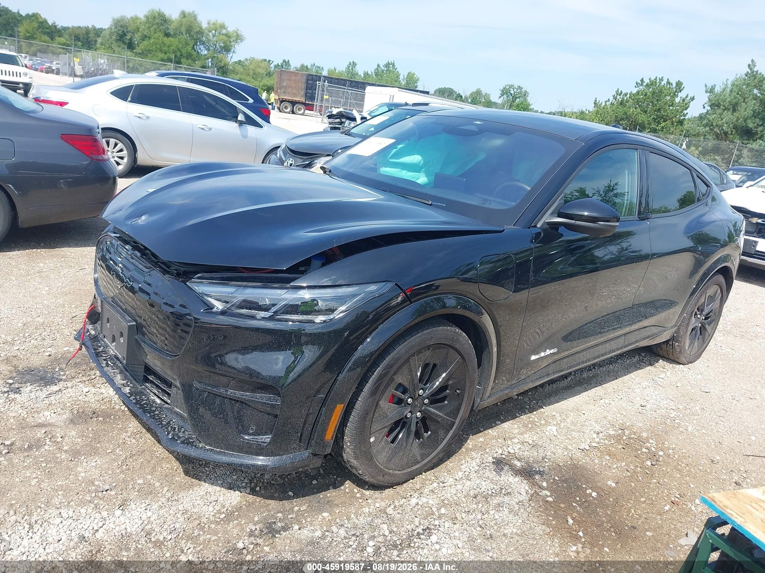 2025 Ford Mustang Mach-E VIN 3FMTK4SX6SMA42693 IAAI salvage auction — Front End, Clear Claim Paid (Wisconsin), sold $16,800 on 2026-09-25 (photo 2)