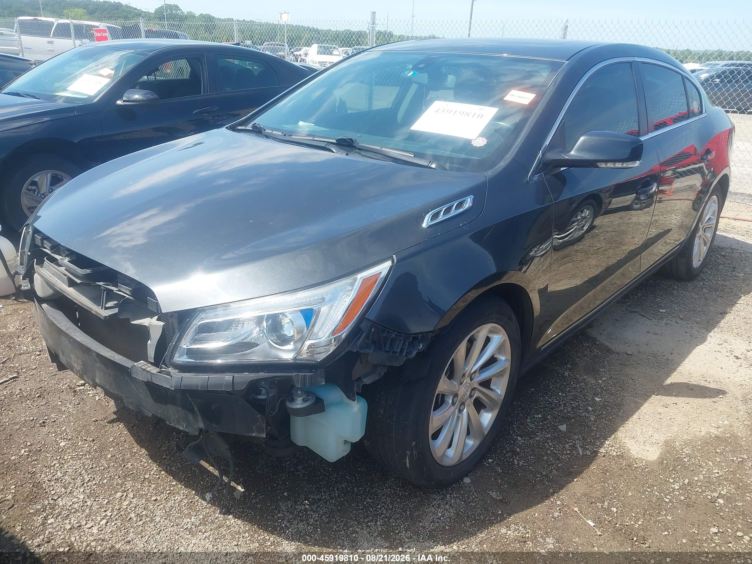 2015 Buick Lacrosse VIN 1G4GB5G39FF328900 IAAI salvage auction — Front End, Clear (Oklahoma), sold $2,050 on 2026-09-25 (photo 2)