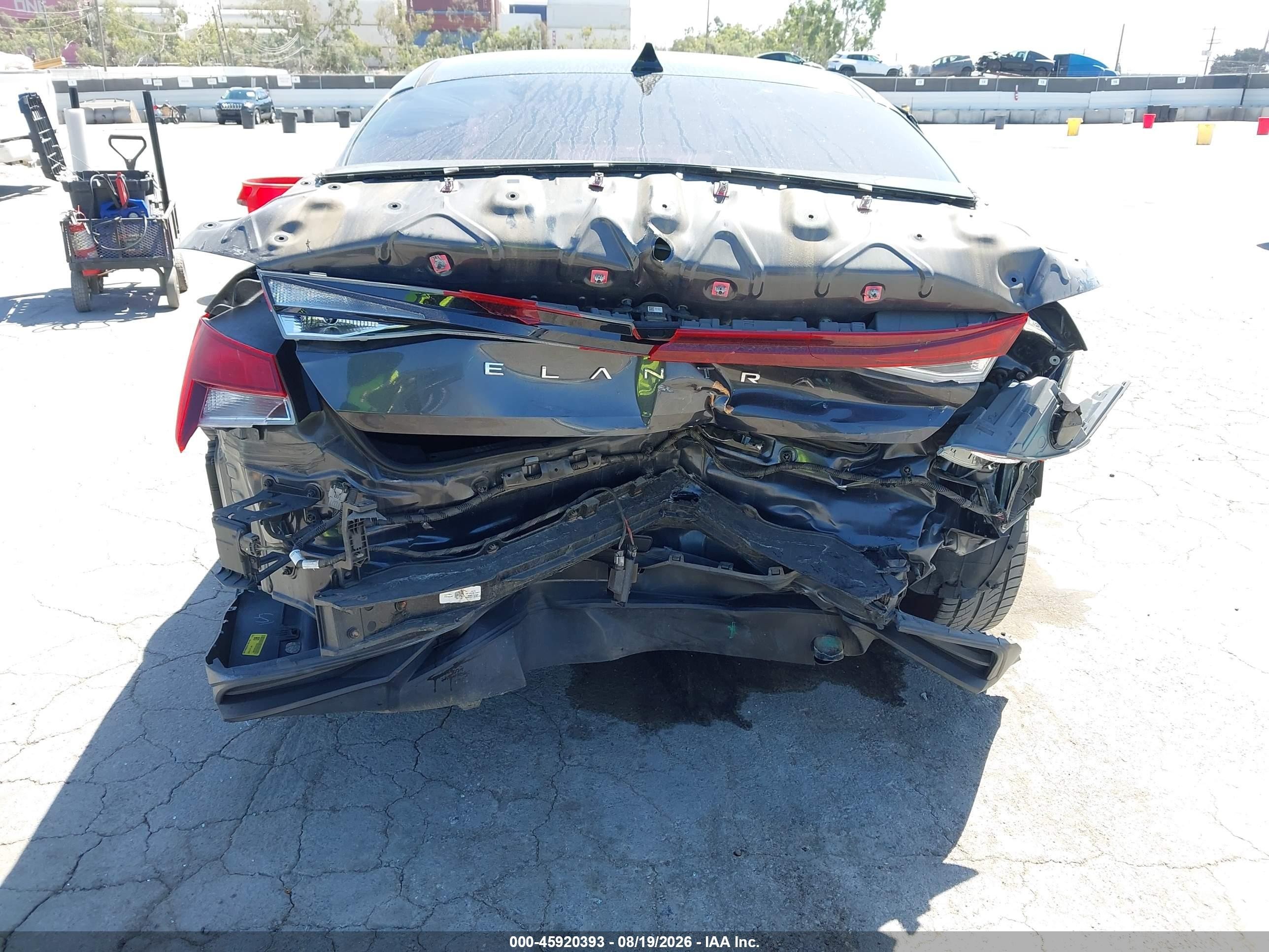 2021 Hyundai Elantra VIN 5NPLM4AG1MH051813 IAAI salvage auction — Rear End, Salvage (California), sold $2,650 on 2026-09-01 (photo 6)