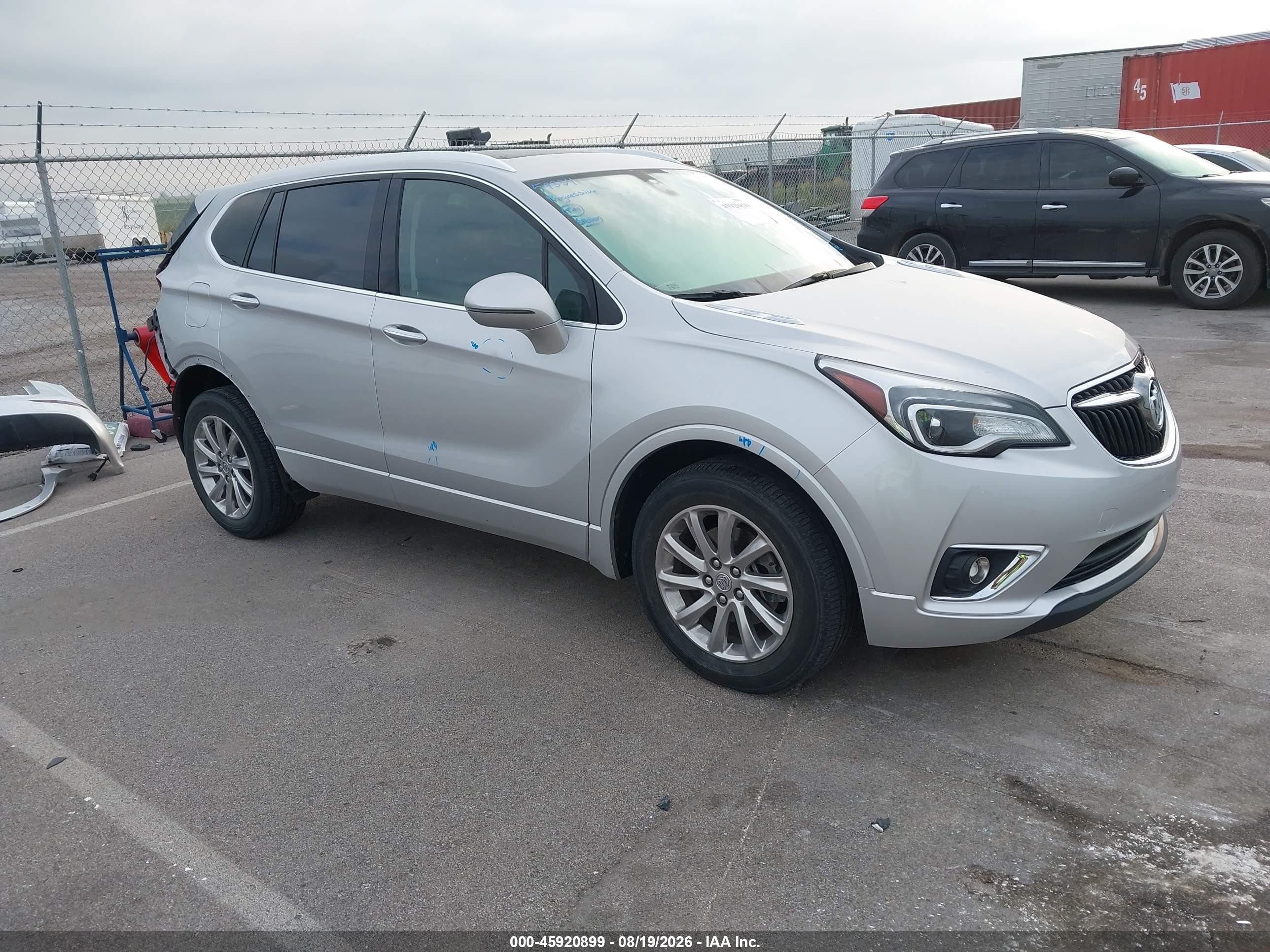 2019 Buick Envision VIN LRBFX2SA6KD026796 IAAI salvage auction — Rear End, Salvage (Nebraska), sold $4,150 on 2026-09-21 (photo 1)