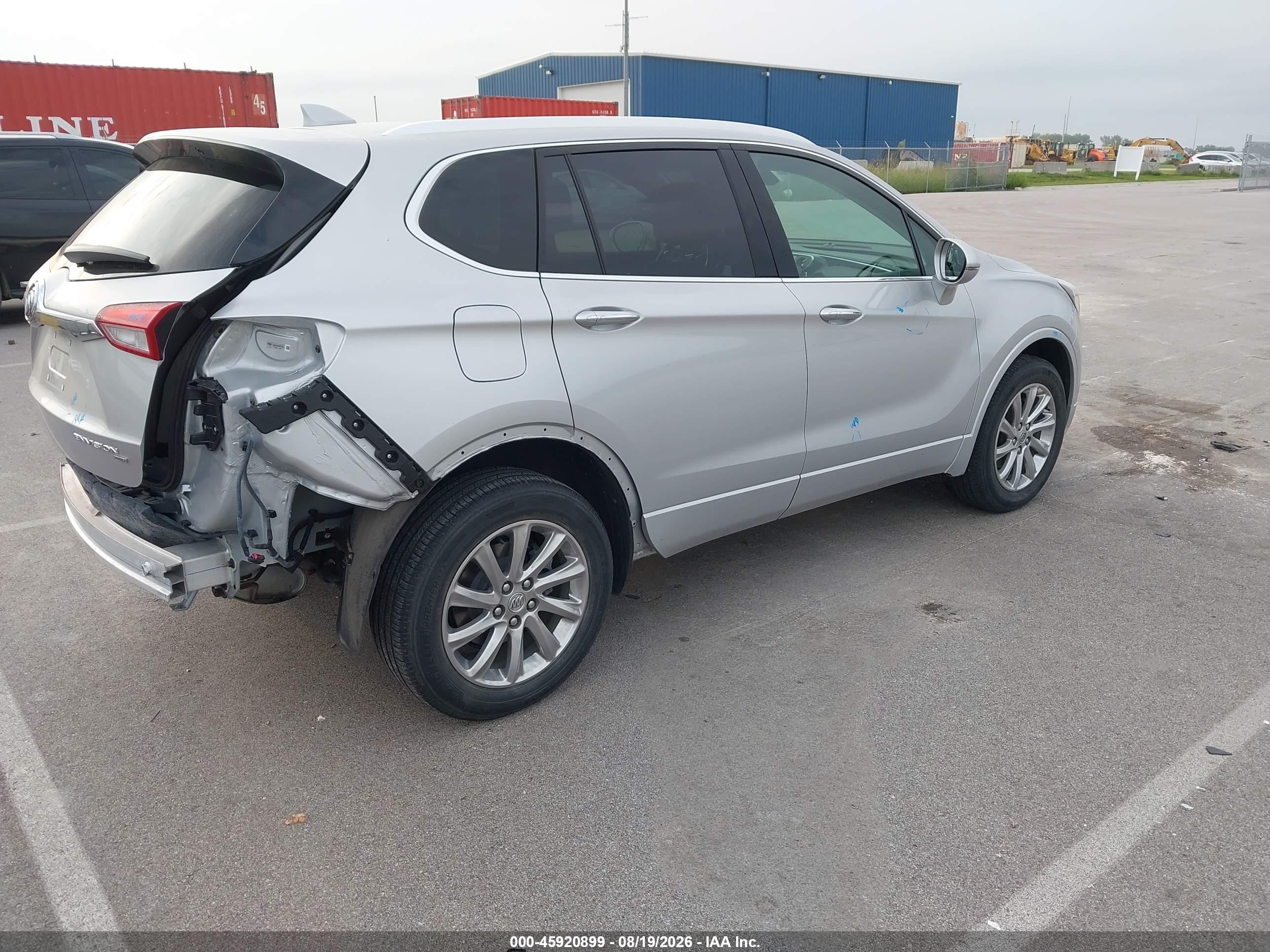 2019 Buick Envision VIN LRBFX2SA6KD026796 IAAI salvage auction — Rear End, Salvage (Nebraska), sold $4,150 on 2026-09-21 (photo 4)