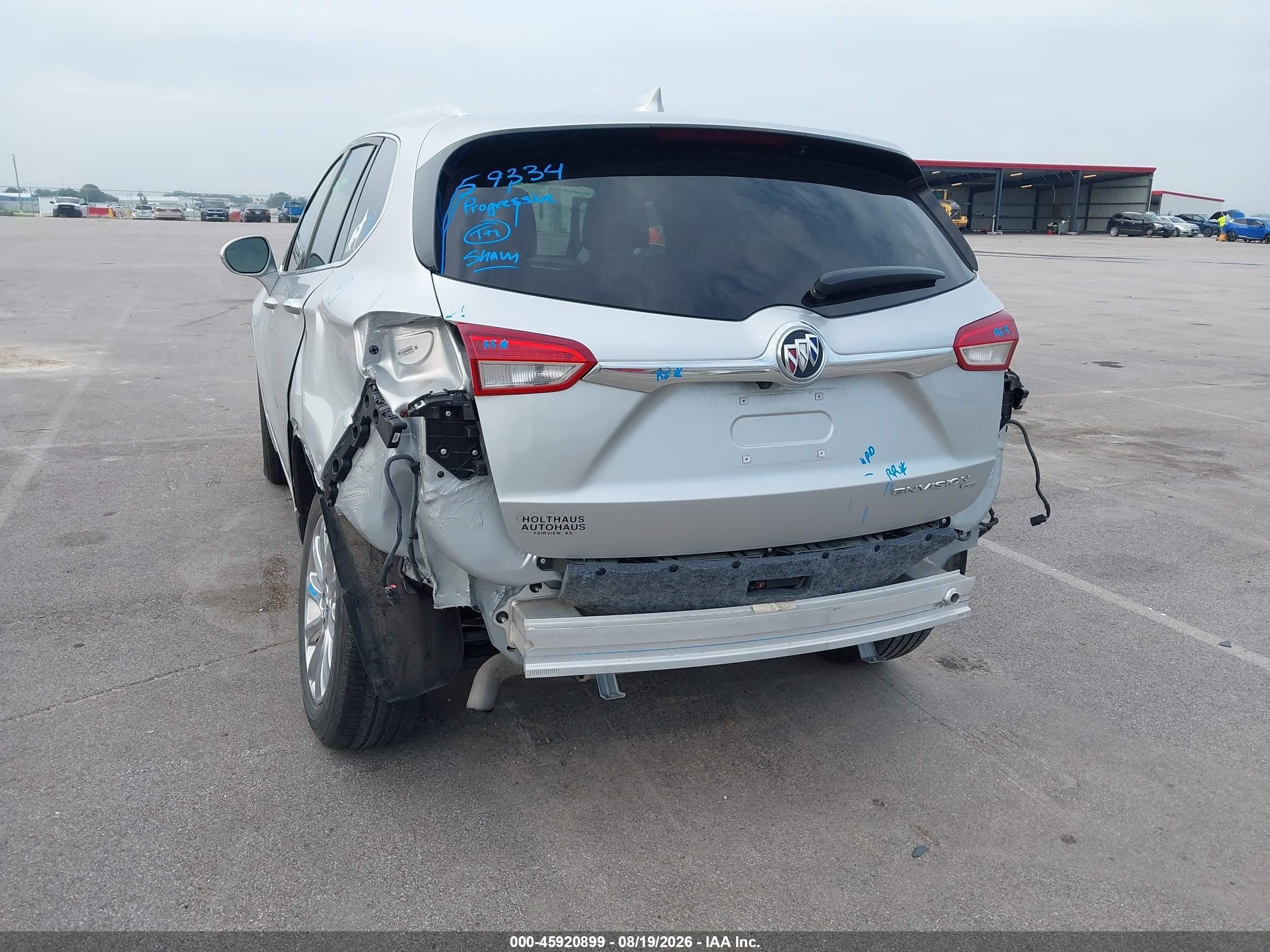 2019 Buick Envision VIN LRBFX2SA6KD026796 IAAI salvage auction — Rear End, Salvage (Nebraska), sold $4,150 on 2026-09-21 (photo 6)