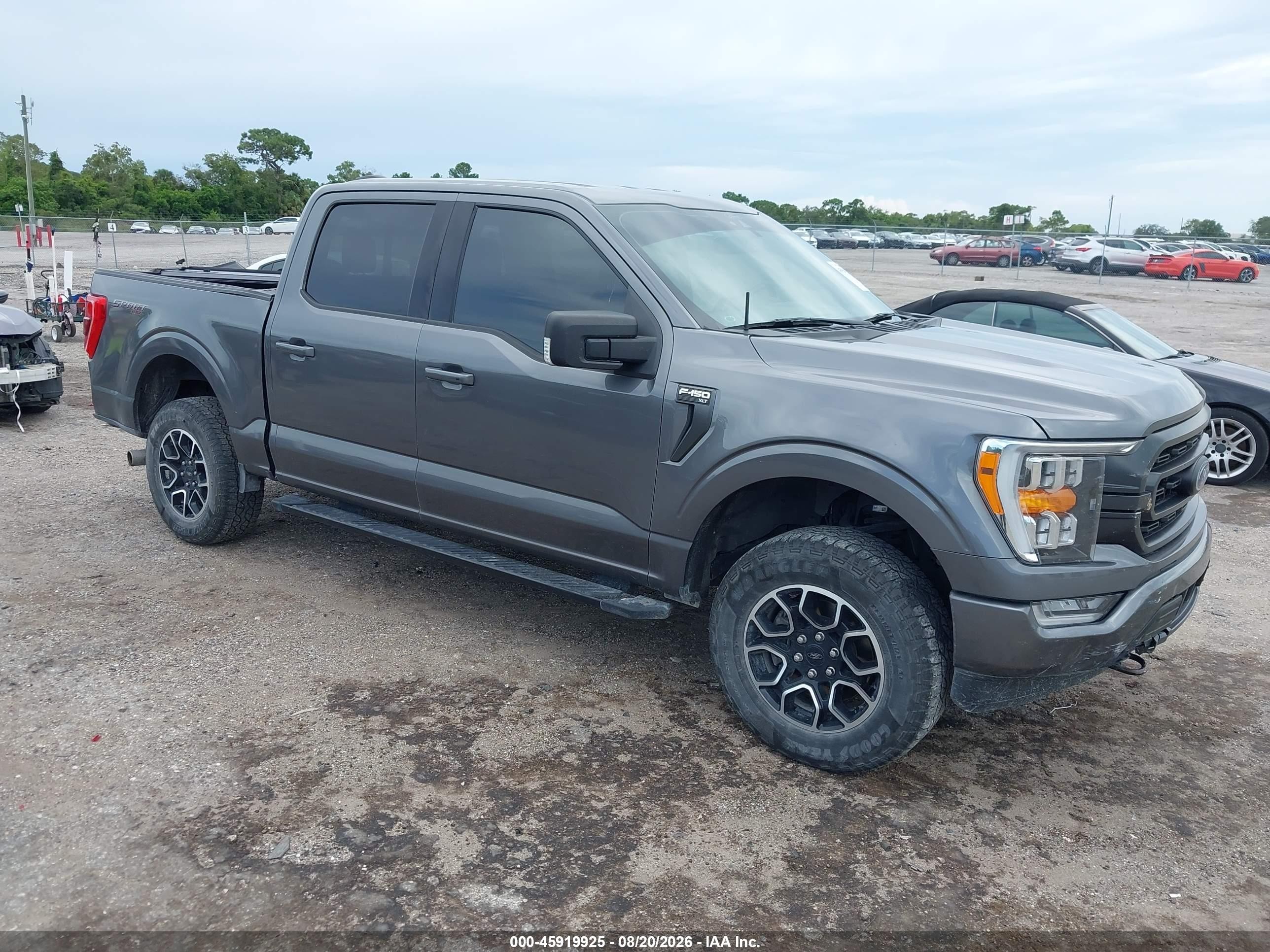 2022 Ford F-150 VIN 1FTEW1EP7NFA85312 IAAI salvage auction — Rear End, Rebuildable (Florida), sold $12,200 on 2026-09-04 (photo 1)