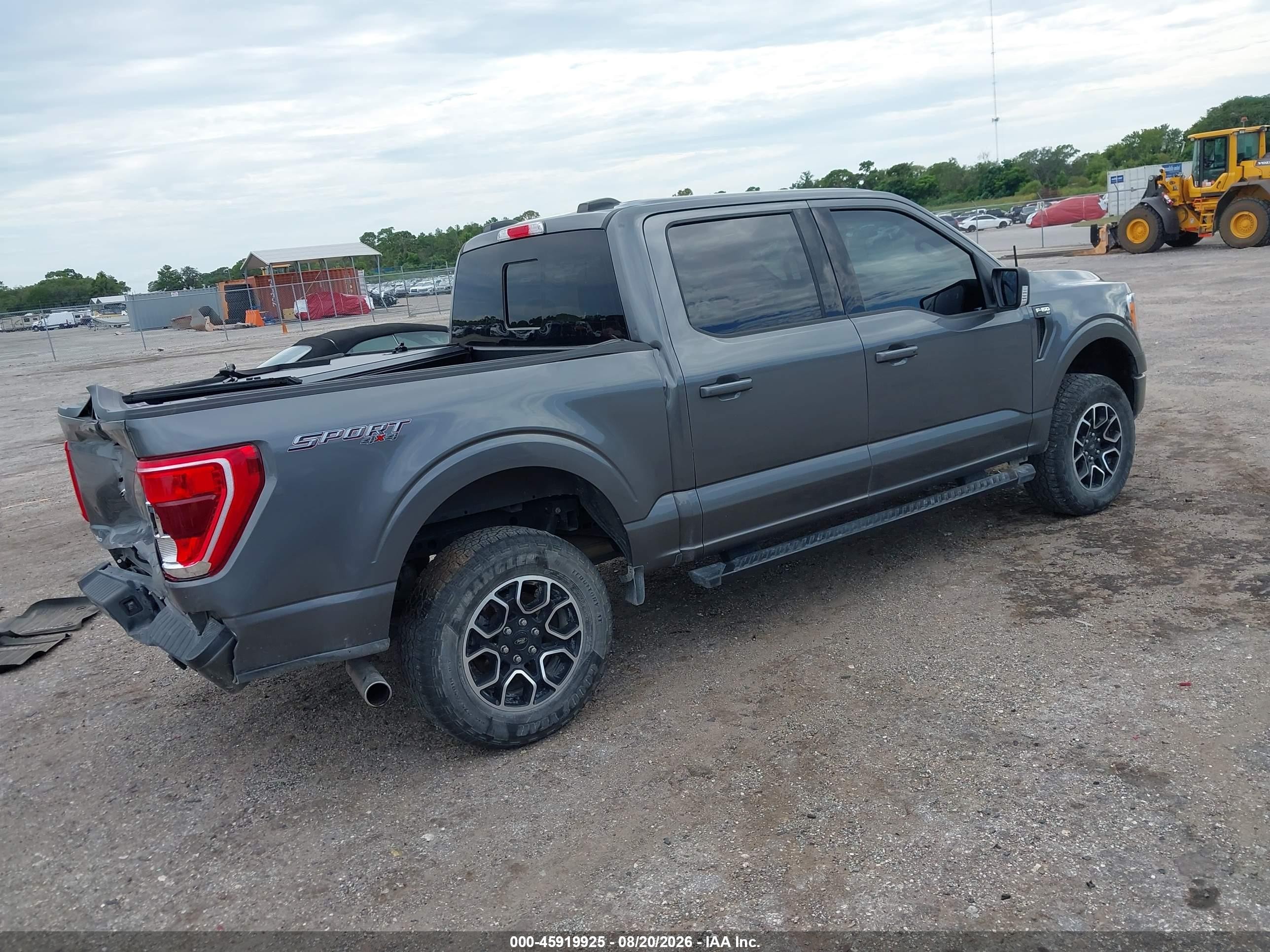 2022 Ford F-150 VIN 1FTEW1EP7NFA85312 IAAI salvage auction — Rear End, Rebuildable (Florida), sold $12,200 on 2026-09-04 (photo 4)