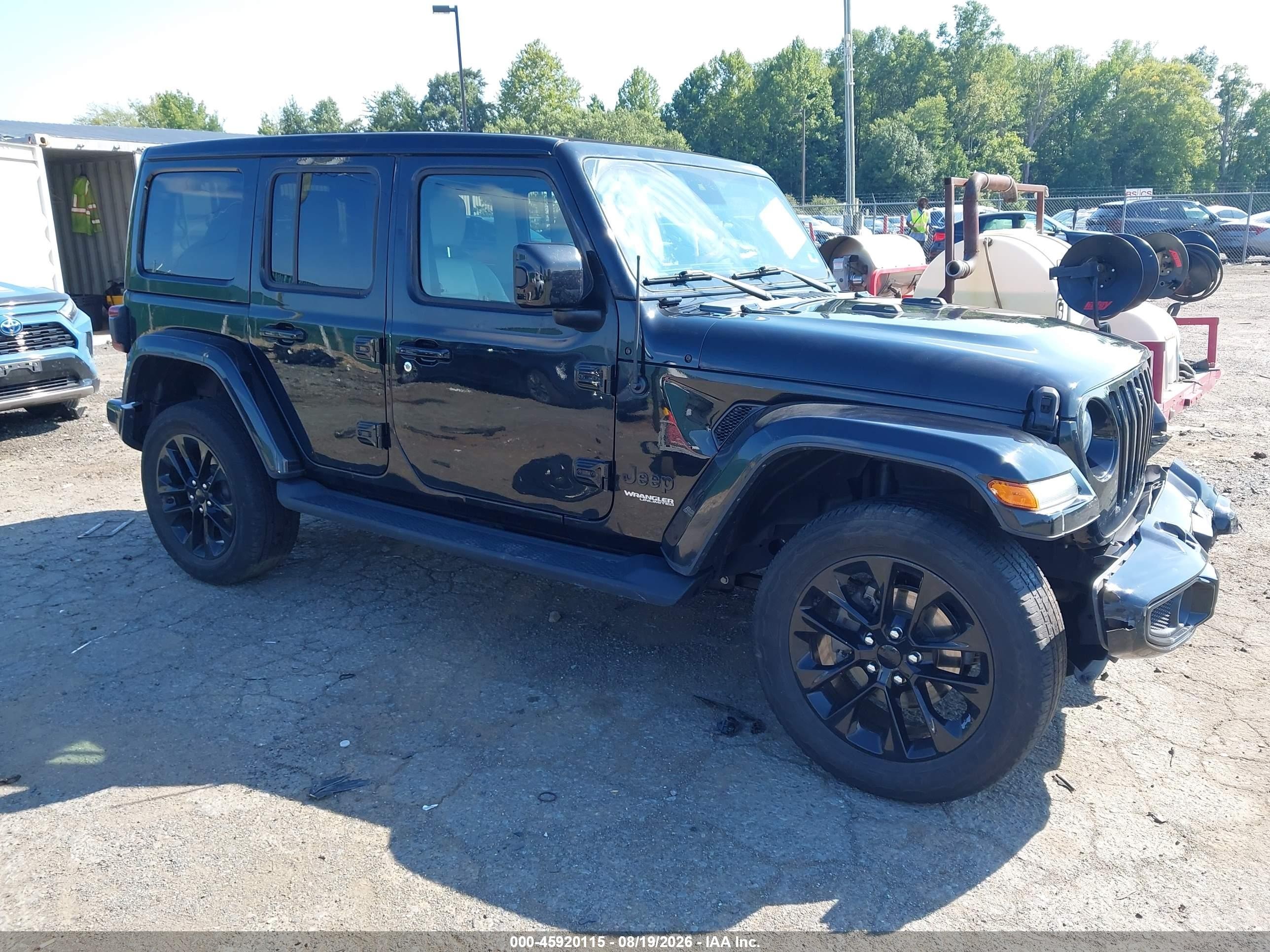 2021 Jeep Wrangler Unlimited VIN 1C4HJXEN1MW786746 — IAAI salvage auction photo