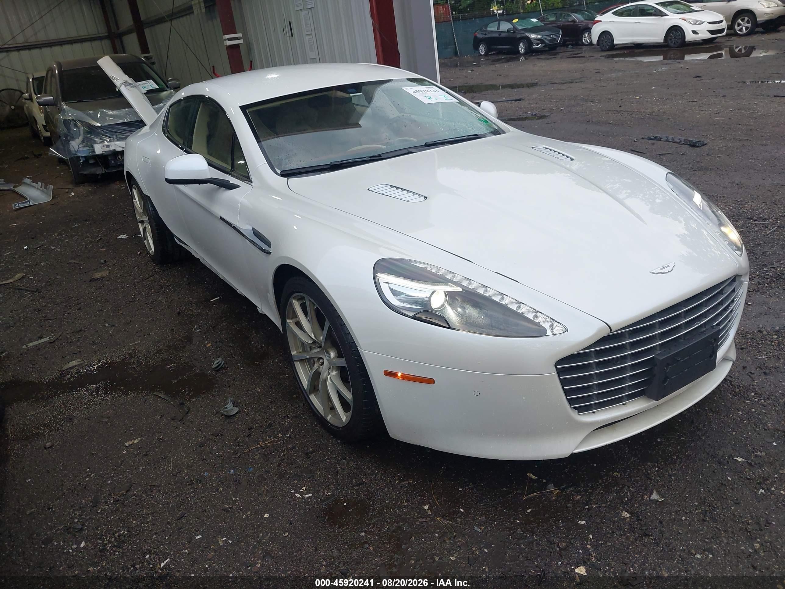 2015 Aston Martin Rapide VIN SCFHMDBS1FGF04669 IAAI salvage auction — Side, Salvage (Virginia), sold $36,700 on 2026-09-03 (photo 1)