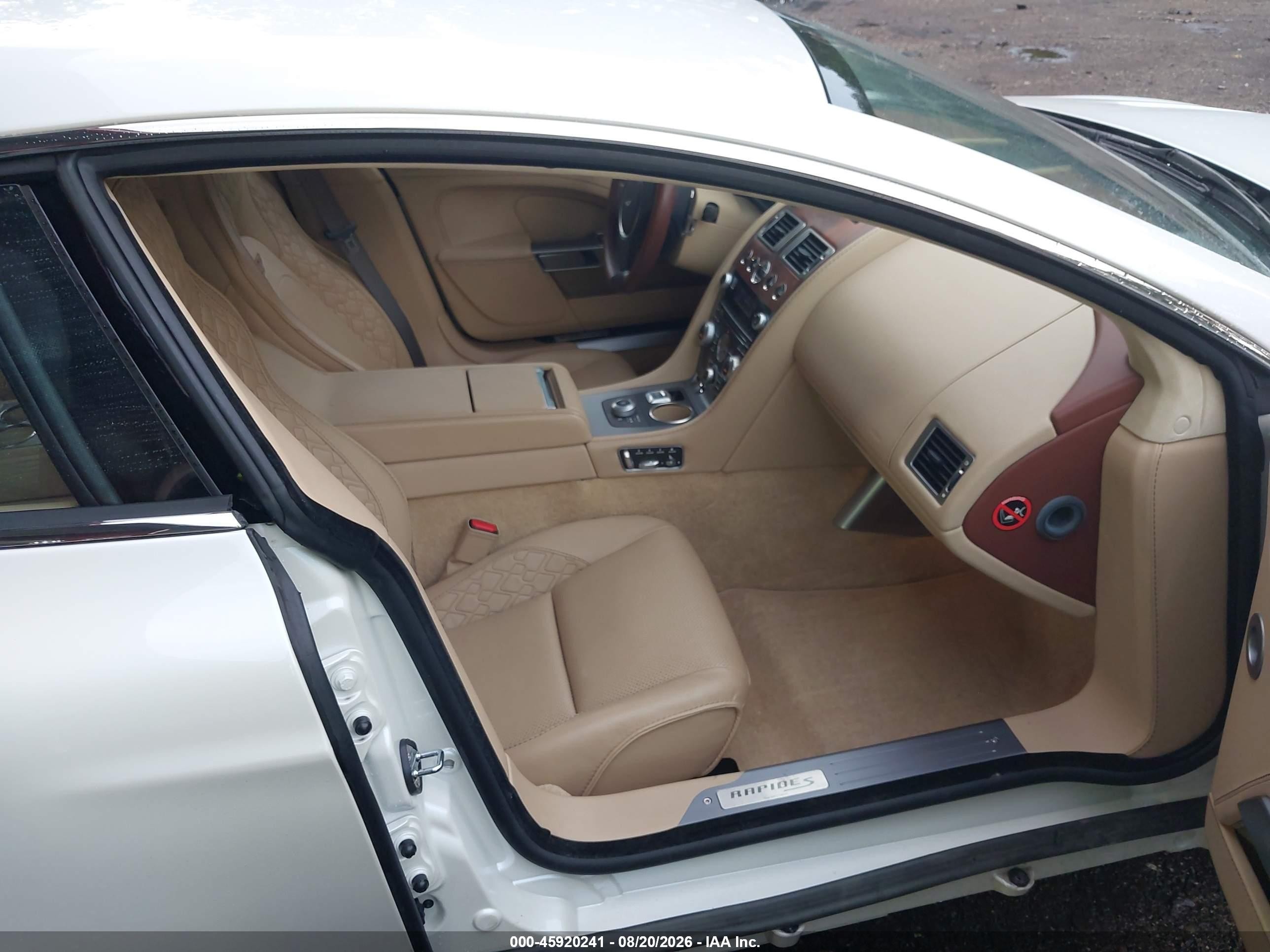 2015 Aston Martin Rapide VIN SCFHMDBS1FGF04669 IAAI salvage auction — Side, Salvage (Virginia), sold $36,700 on 2026-09-03 (photo 5)
