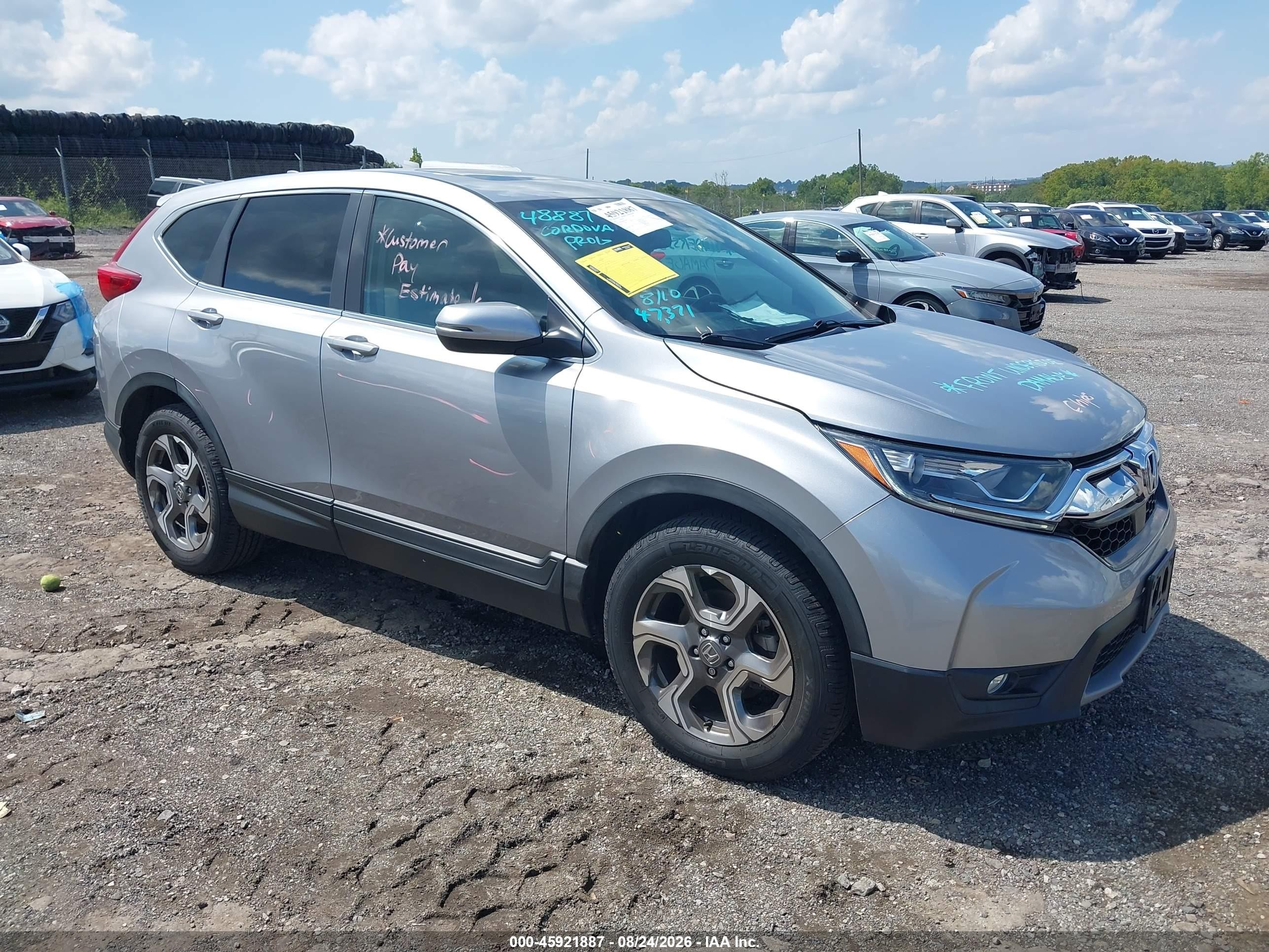 2018 Honda CR-V VIN 5J6RW1H87JA011850 — IAAI salvage auction photo