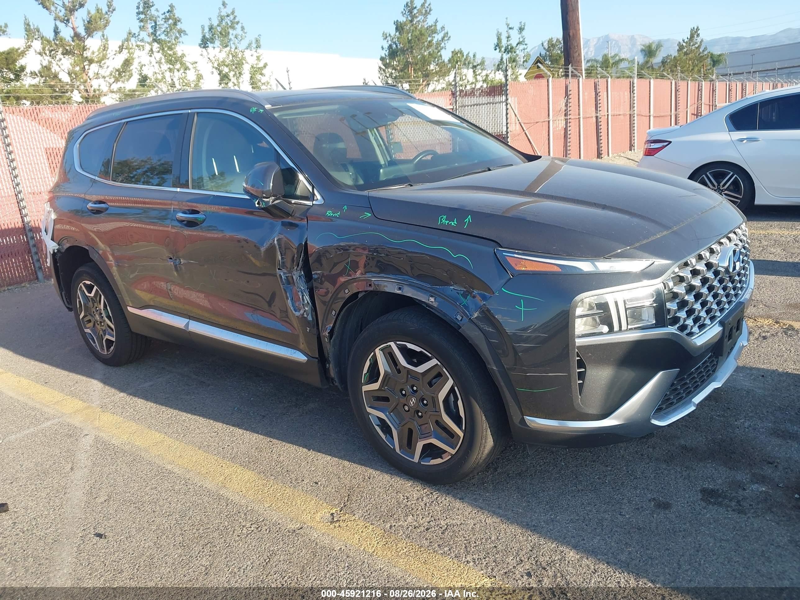 2023 Hyundai Santa Fe Hybrid VIN 5NMS3DA11PH012991 — IAAI salvage auction photo