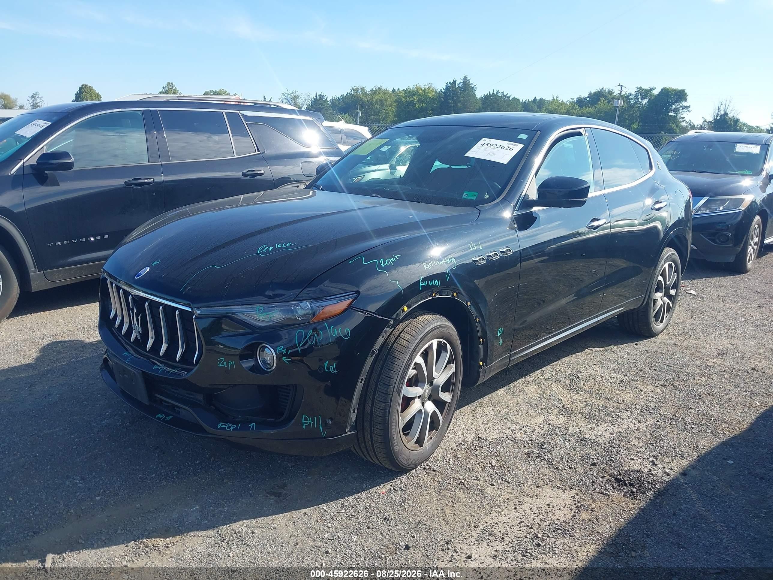 2019 Maserati Levante VIN ZN661XUA4KX317548 IAAI salvage auction — Unknown, Wait Title, sold $7,800 on 2026-09-20 (photo 2)
