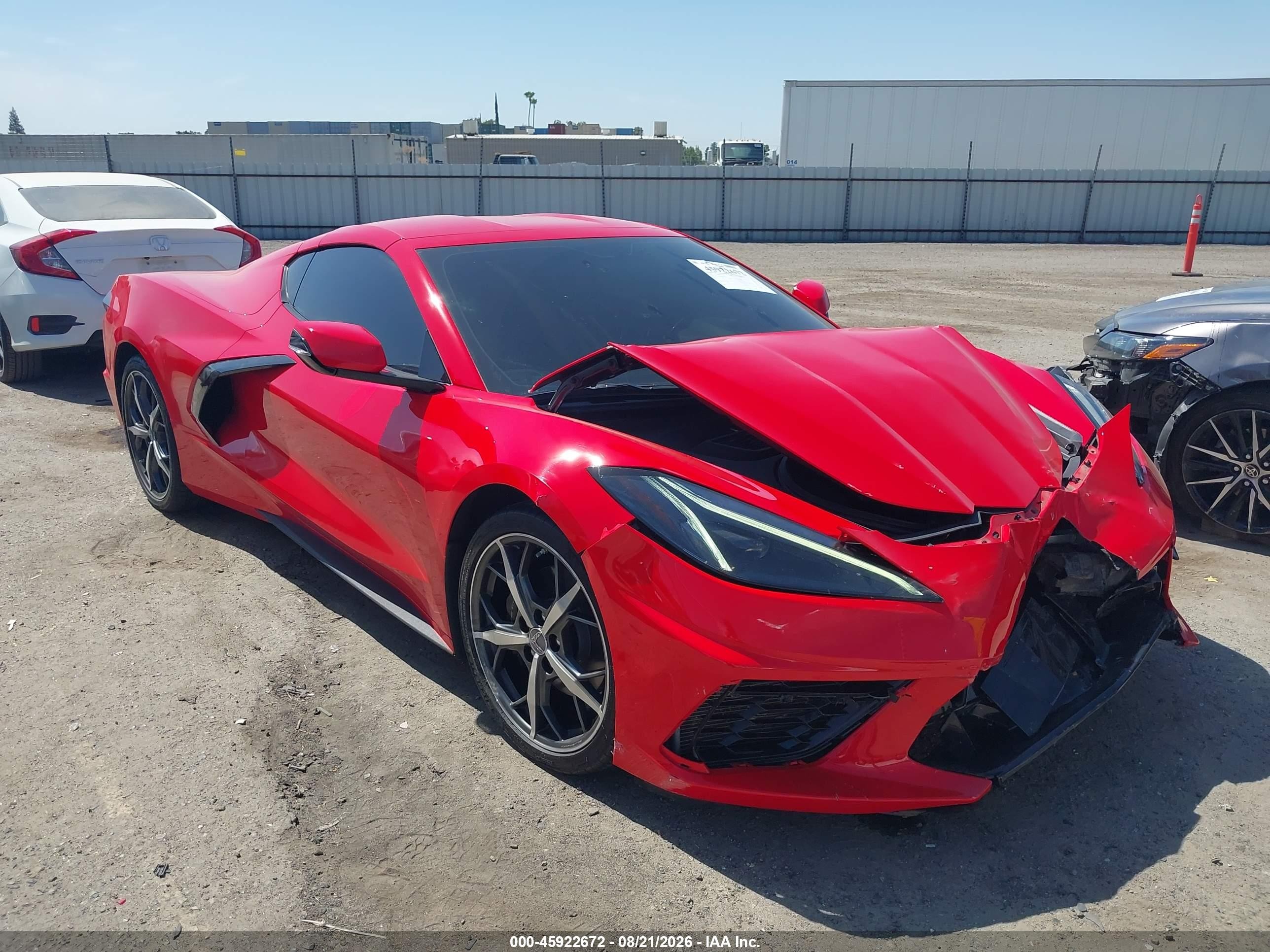 2021 Chevrolet Corvette Stingray VIN 1G1YA2D48M5114869 — IAAI salvage auction photo