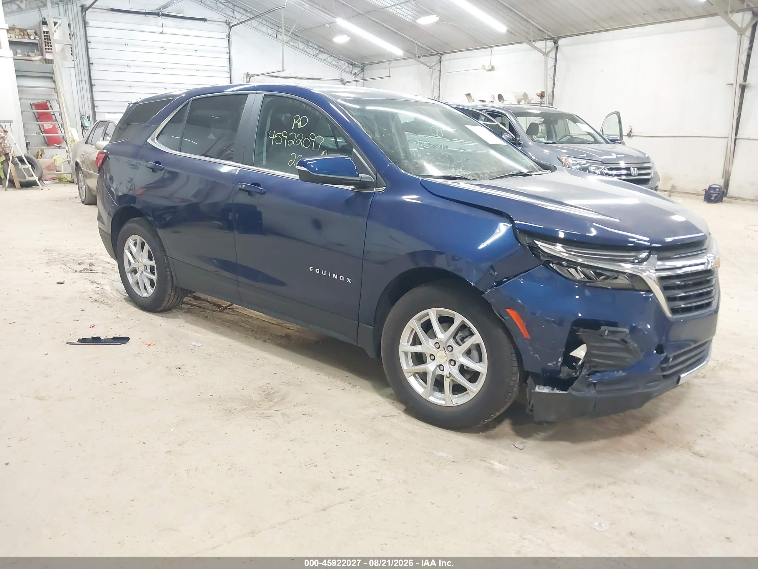 2022 Chevrolet Equinox VIN 3GNAXUEV1NL272778 — IAAI salvage auction photo
