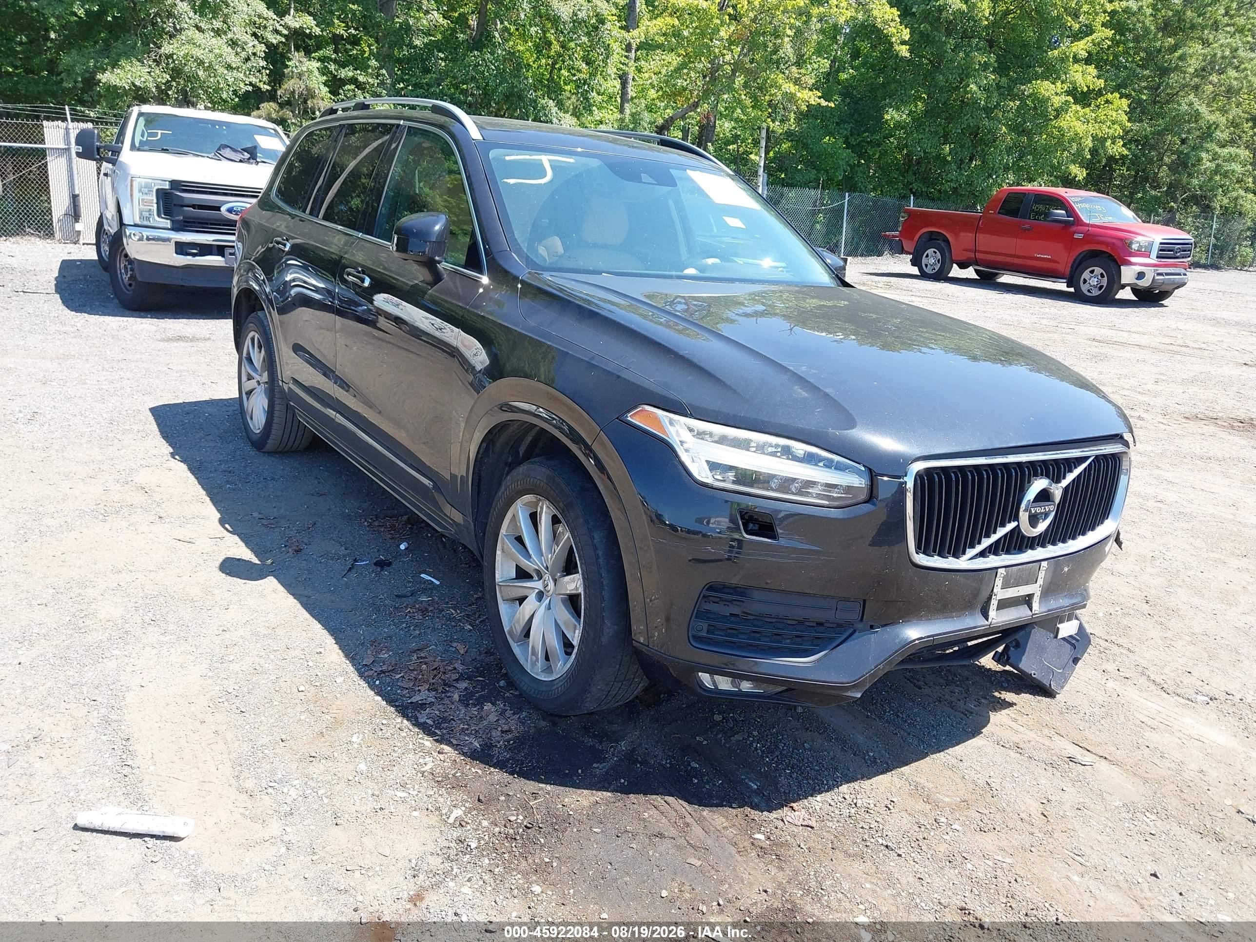 2016 Volvo Xc90 VIN YV4A22PK8G1058490 IAAI salvage auction — Unknown, Salvage - Greater Than 75% (Maryland), sold $2,000 on 2026-09-13 (photo 1)