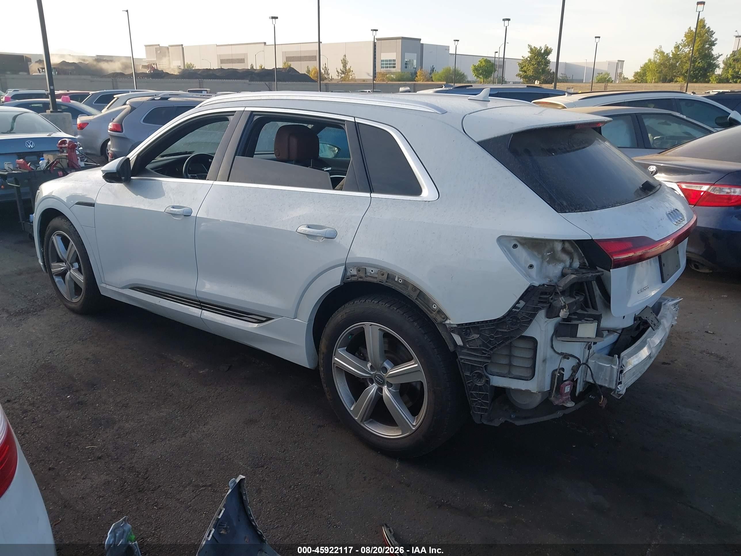 2019 Audi e-tron VIN WA1LAAGEXKB024292 IAAI salvage auction — Rear End, Salvage Certificate (California), sold $9,300 on 2026-09-14 (photo 3)