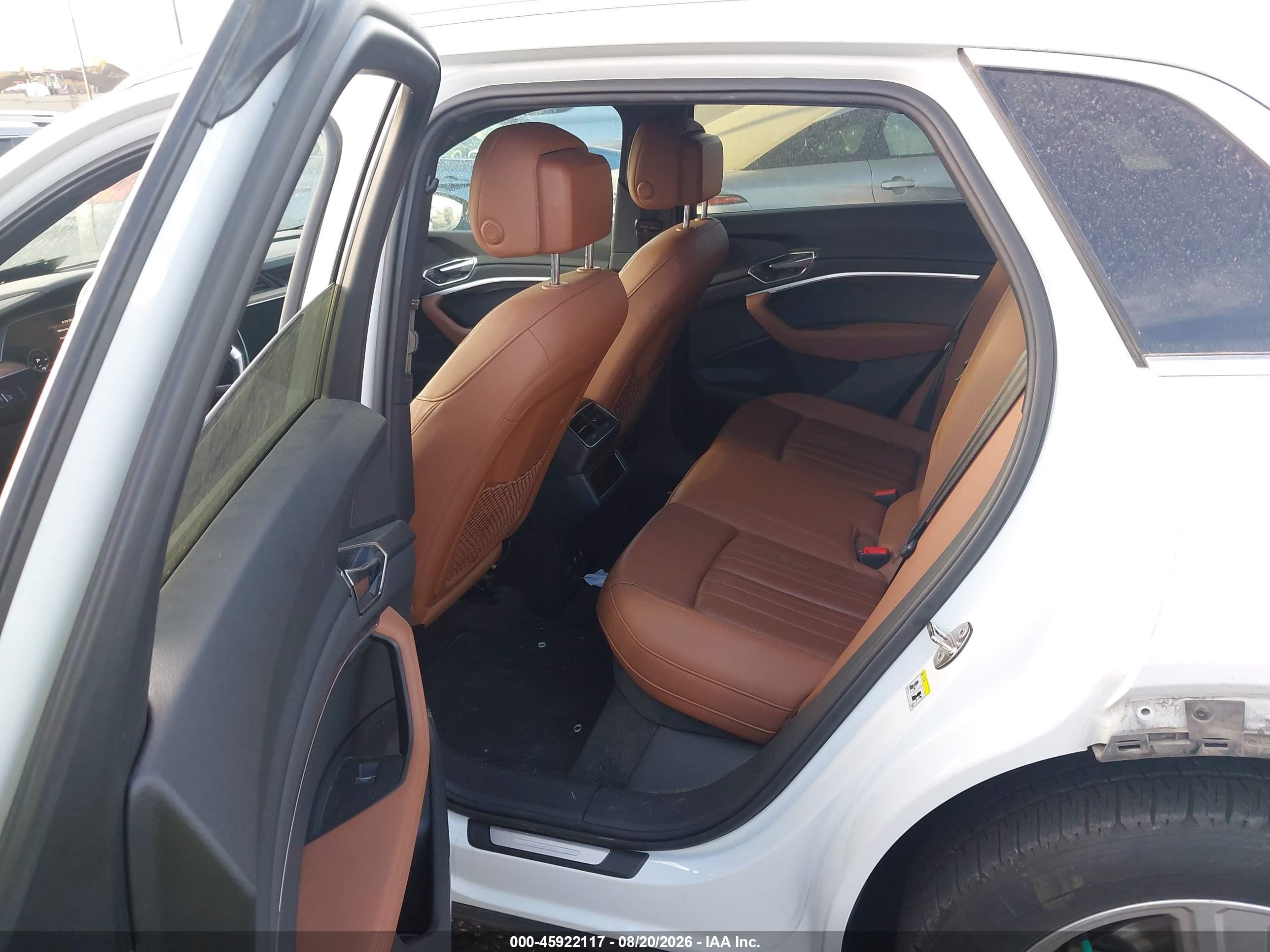 2019 Audi e-tron VIN WA1LAAGEXKB024292 IAAI salvage auction — Rear End, Salvage Certificate (California), sold $9,300 on 2026-09-14 (photo 8)