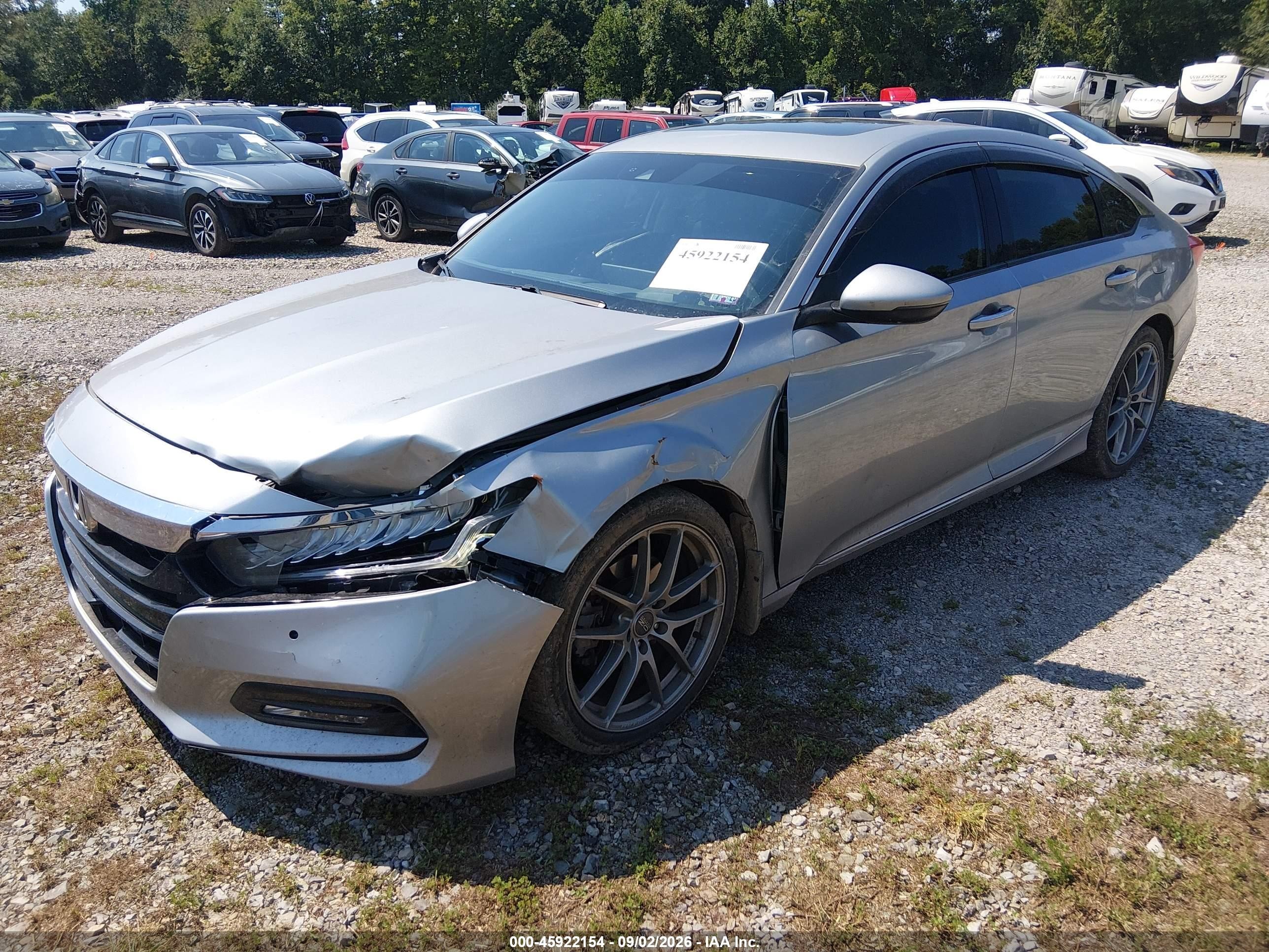2018 Honda Accord VIN 1HGCV2F91JA021405 IAAI salvage auction — Front End, Salvage (Pennsylvania), sold $7,050 on 2026-10-08 (photo 2)