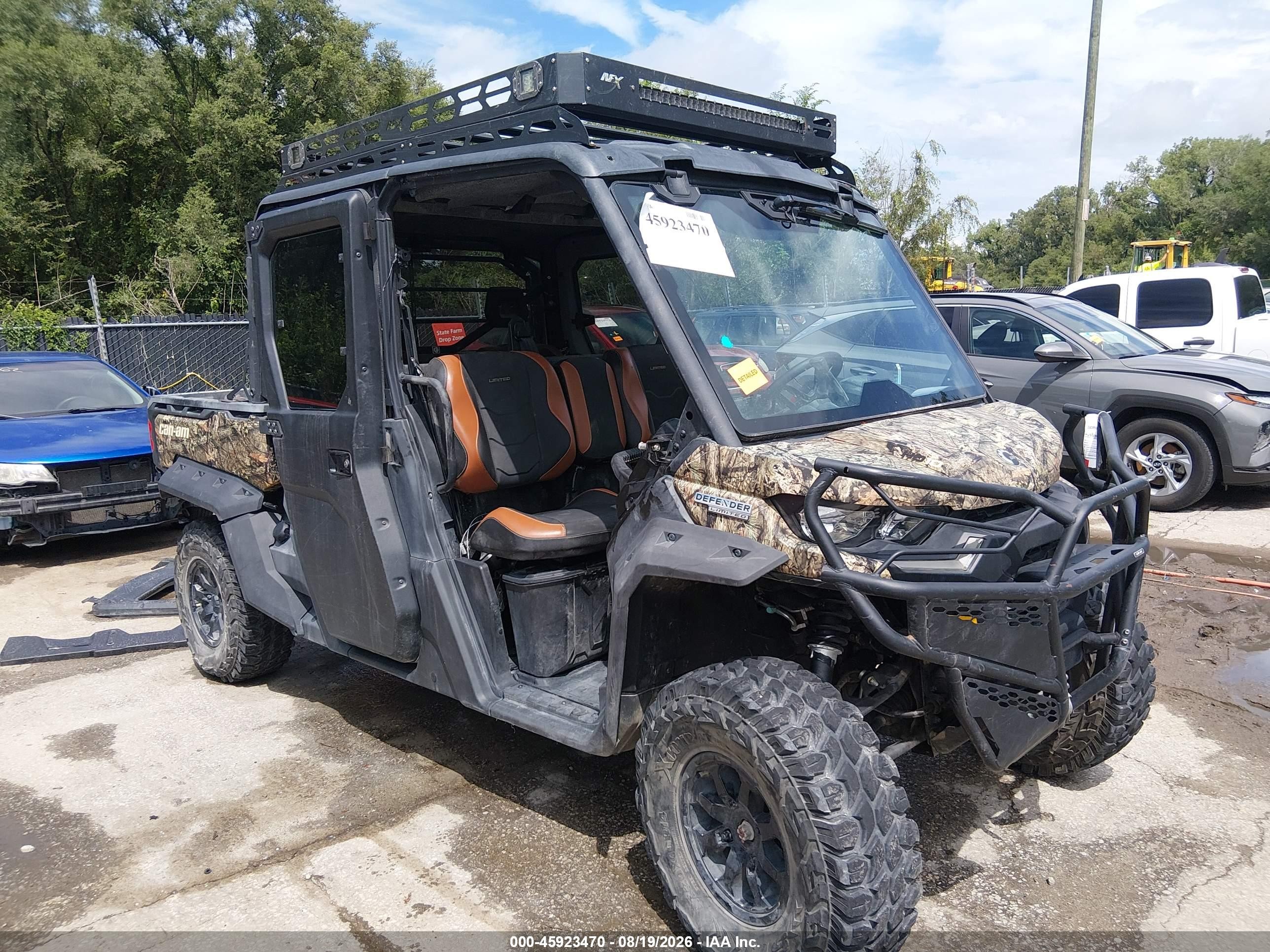 2022 Can-Am Defender VIN 3JBUUAX44NK001966 — IAAI salvage auction photo
