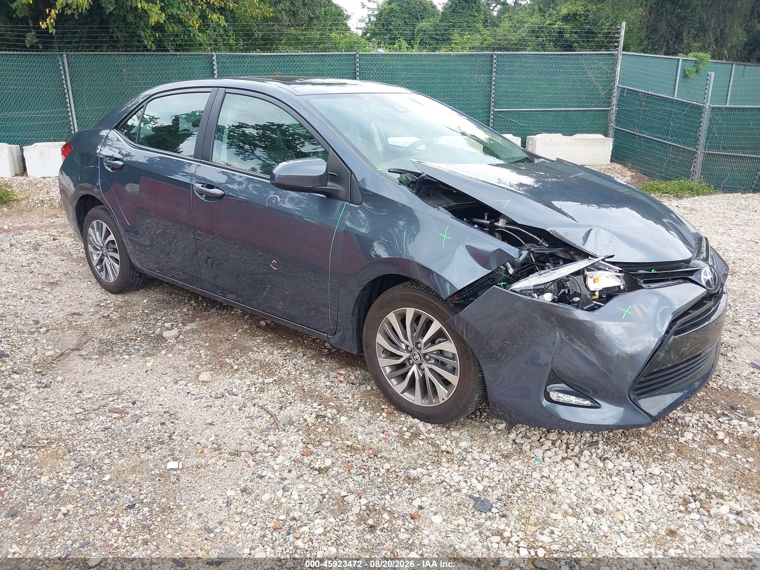2018 Toyota Corolla VIN 2T1BURHE9JC001723 — IAAI salvage auction photo