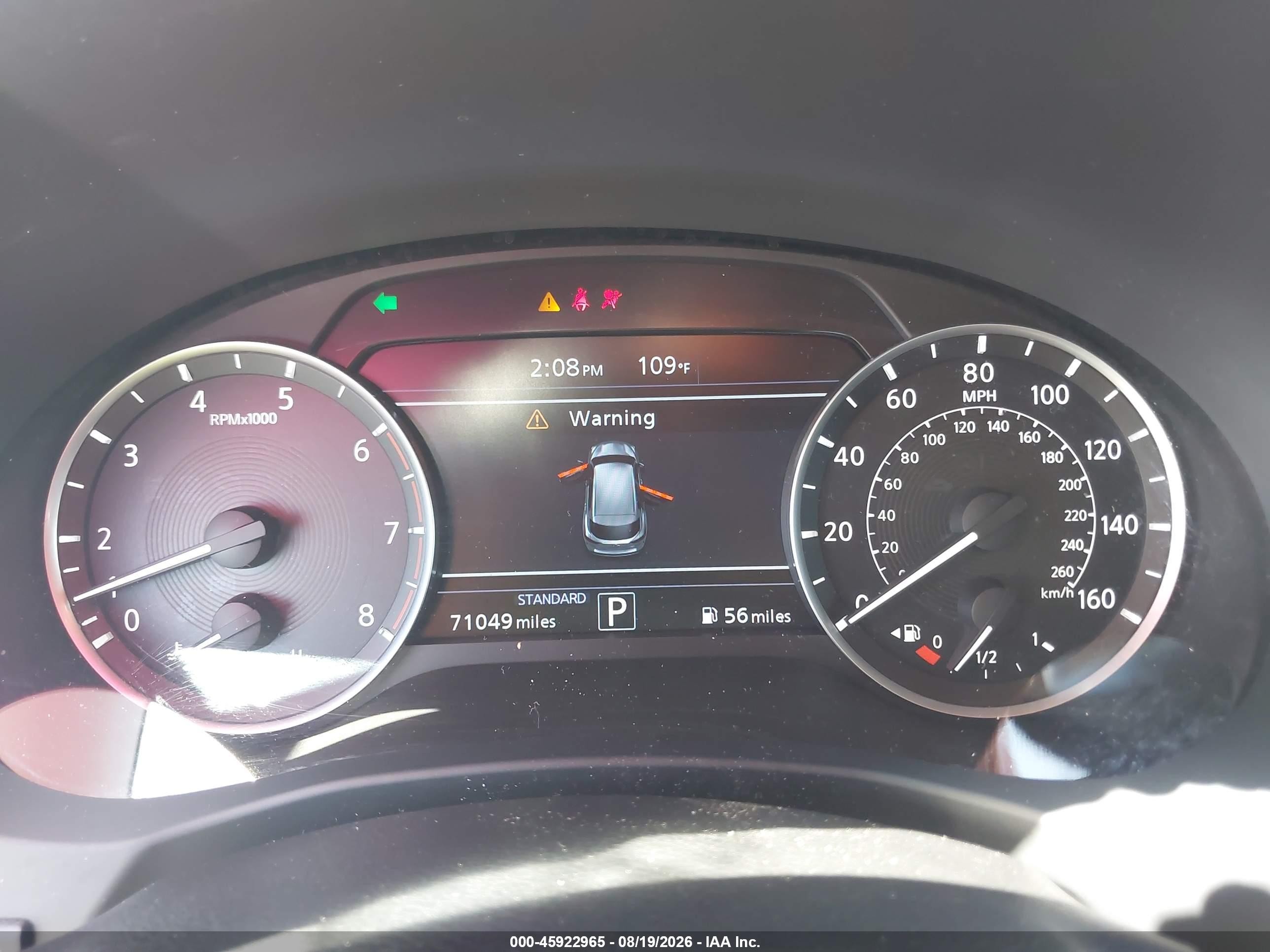 2019 Infiniti QX50 VIN 3PCAJ5M16KF115403 IAAI salvage auction — Side, Salvage (Arizona), sold $4,550 on 2026-09-23 (photo 7)
