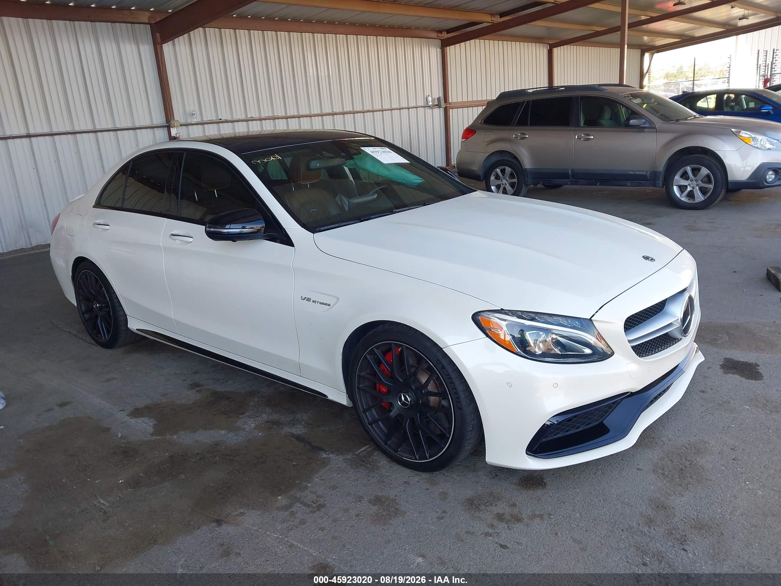 2018 Mercedes-Benz C-Class VIN 55SWF8HB3JU236902 IAAI salvage auction — Side, Salvage (California), sold $20,100 on 2026-09-16 (photo 1)