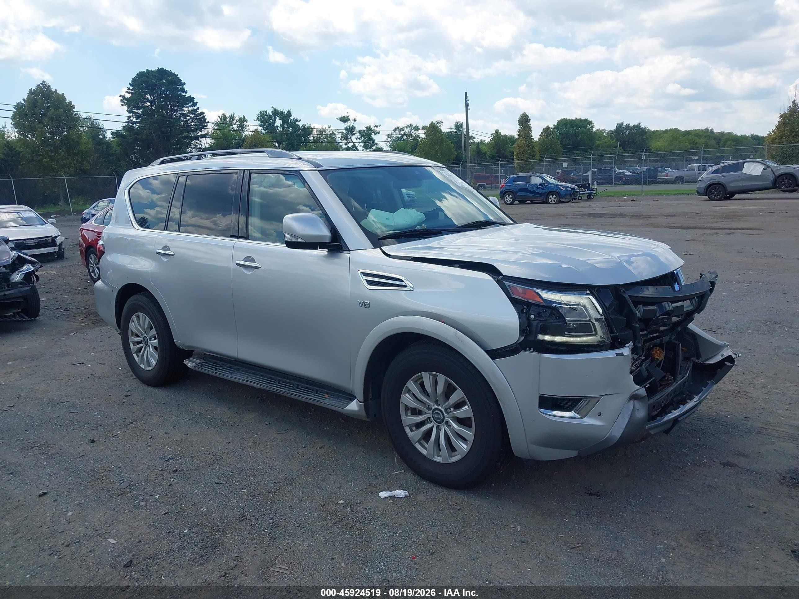 2021 Nissan Armada VIN JN8AY2AD8M9660867 — IAAI salvage auction photo