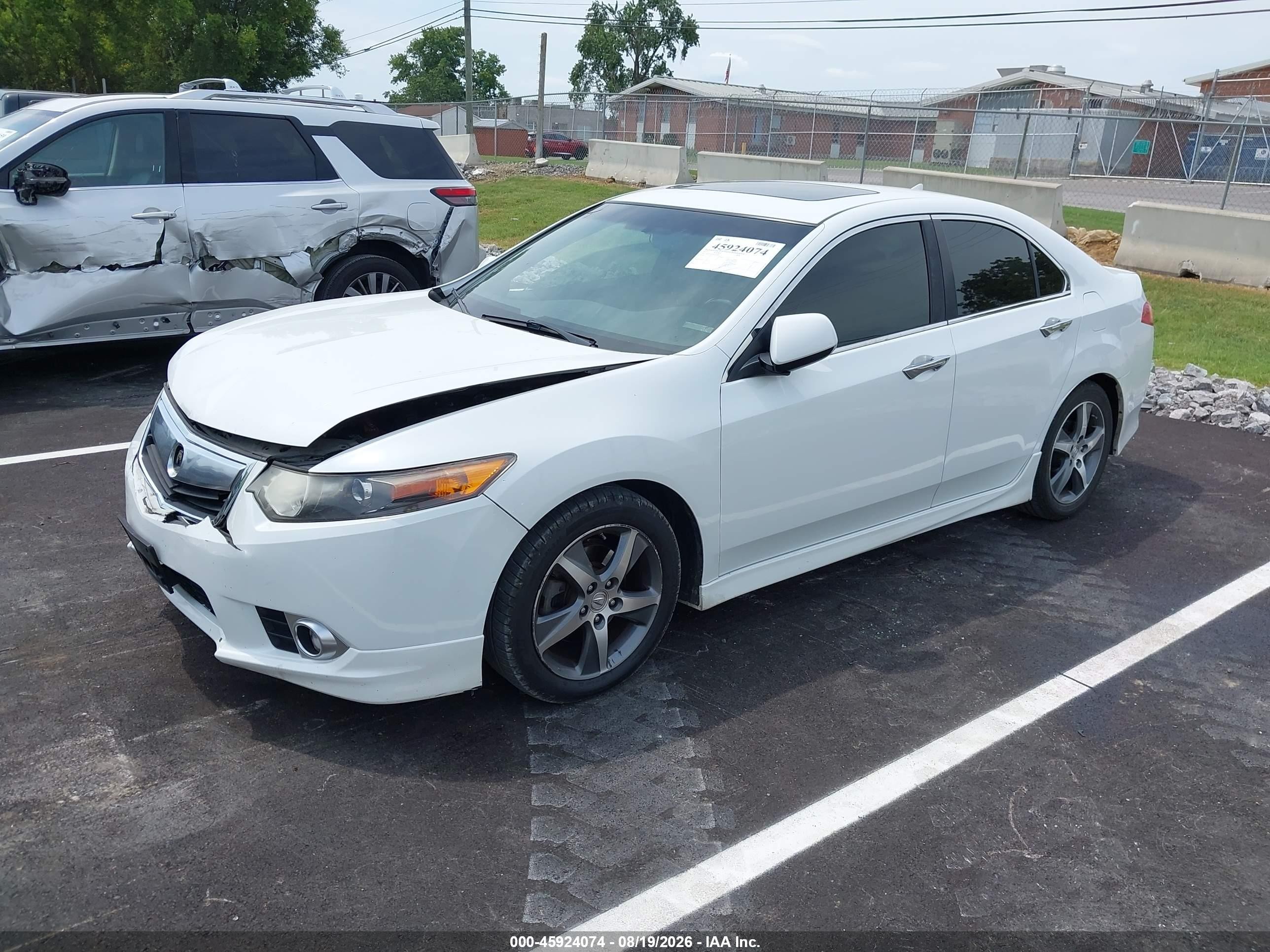 2013 Acura TSX VIN JH4CU2F87DC010845 IAAI salvage auction — Front End, Salvage (Tennessee), sold $1,600 on 2026-09-11 (photo 2)
