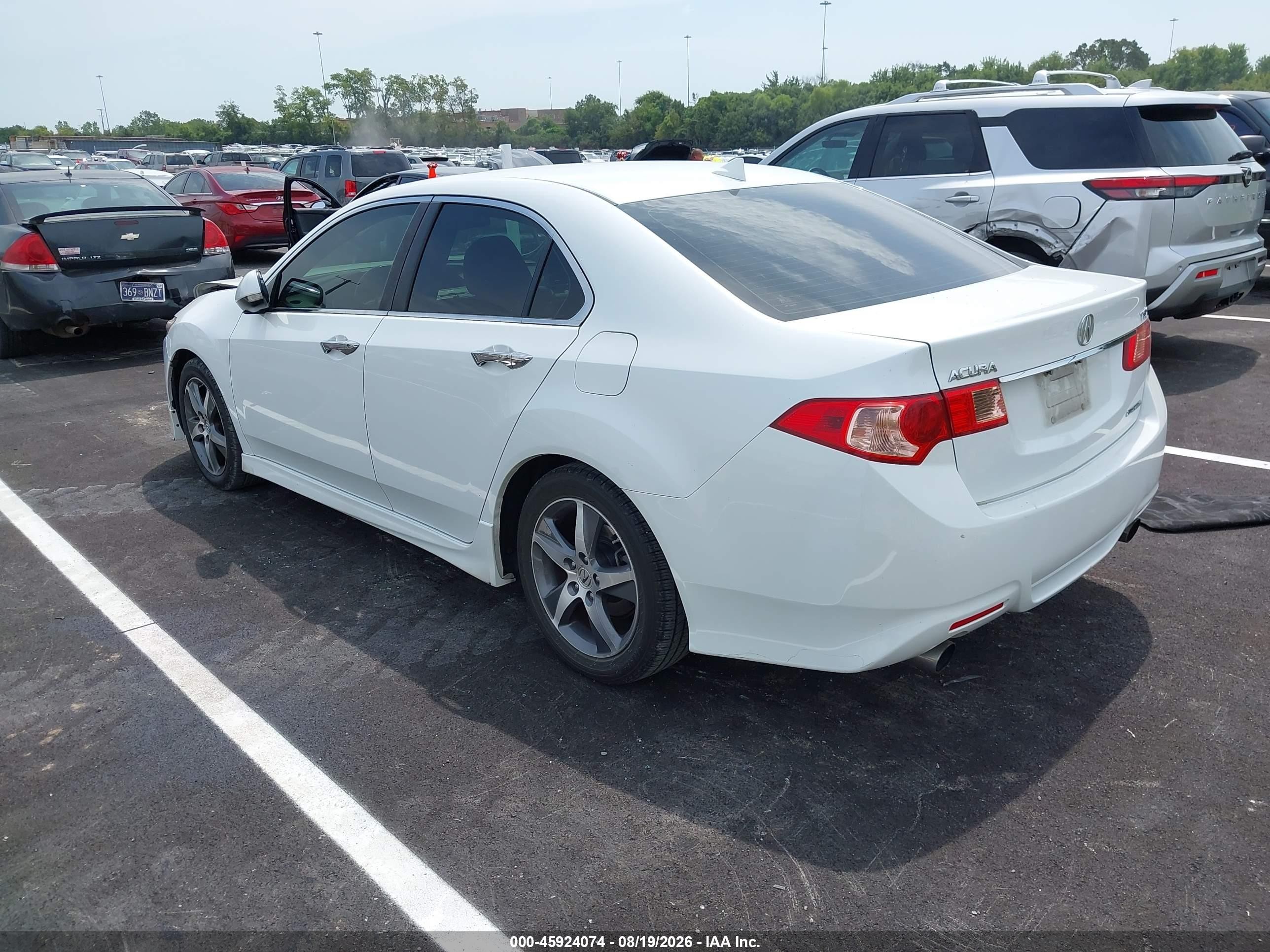 2013 Acura TSX VIN JH4CU2F87DC010845 IAAI salvage auction — Front End, Salvage (Tennessee), sold $1,600 on 2026-09-11 (photo 3)