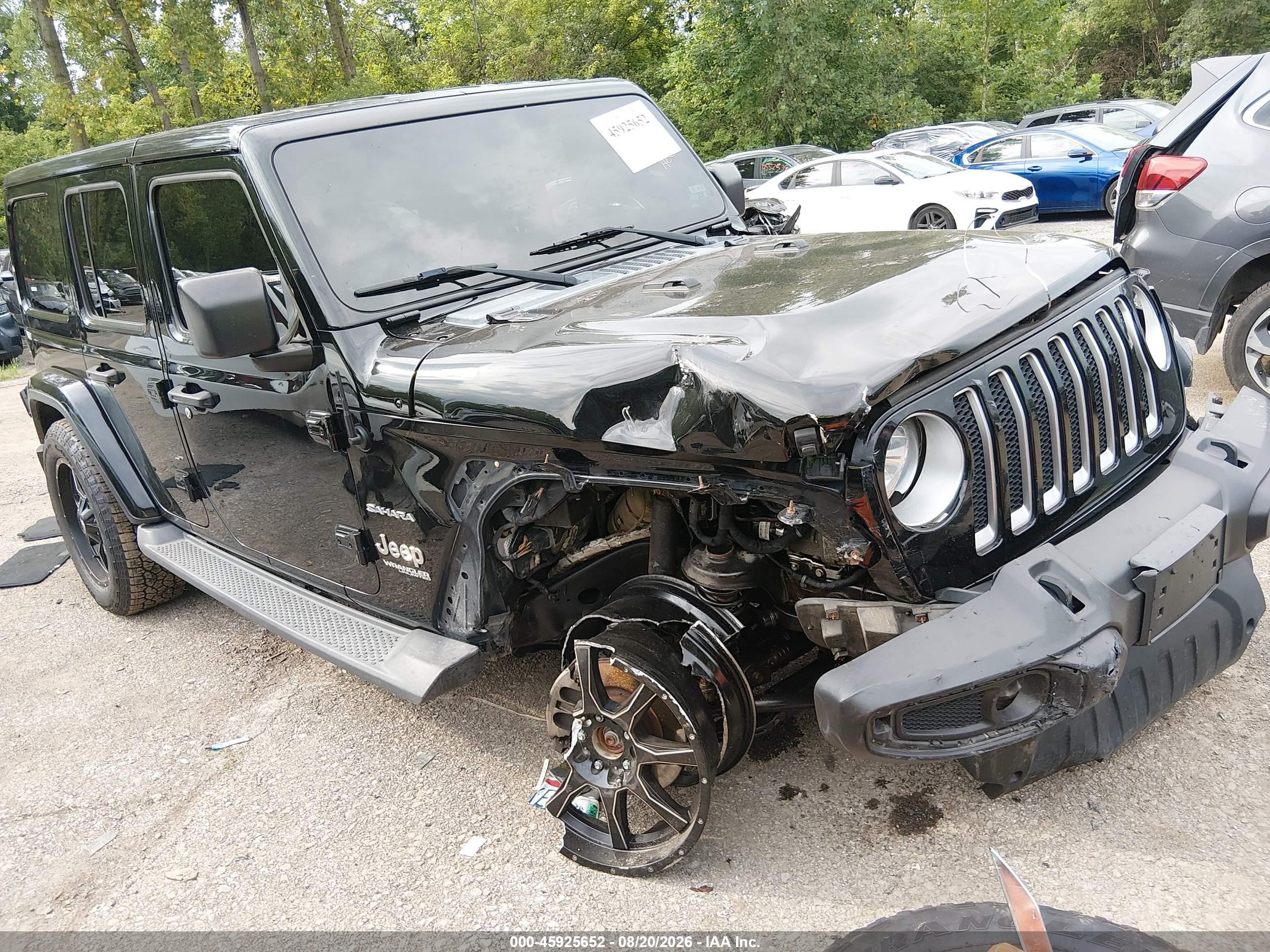 2018 Jeep Wrangler Unlimited VIN 1C4HJXEG2JW294644 — IAAI salvage auction photo