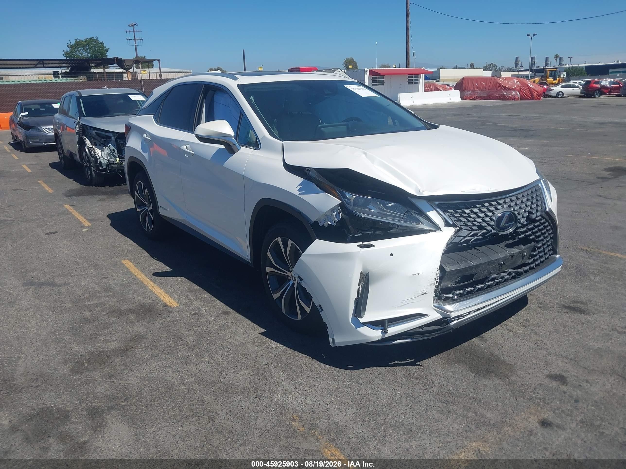 2022 Lexus RX 450h VIN 2T2HGMDA0NC078277 — IAAI salvage auction photo
