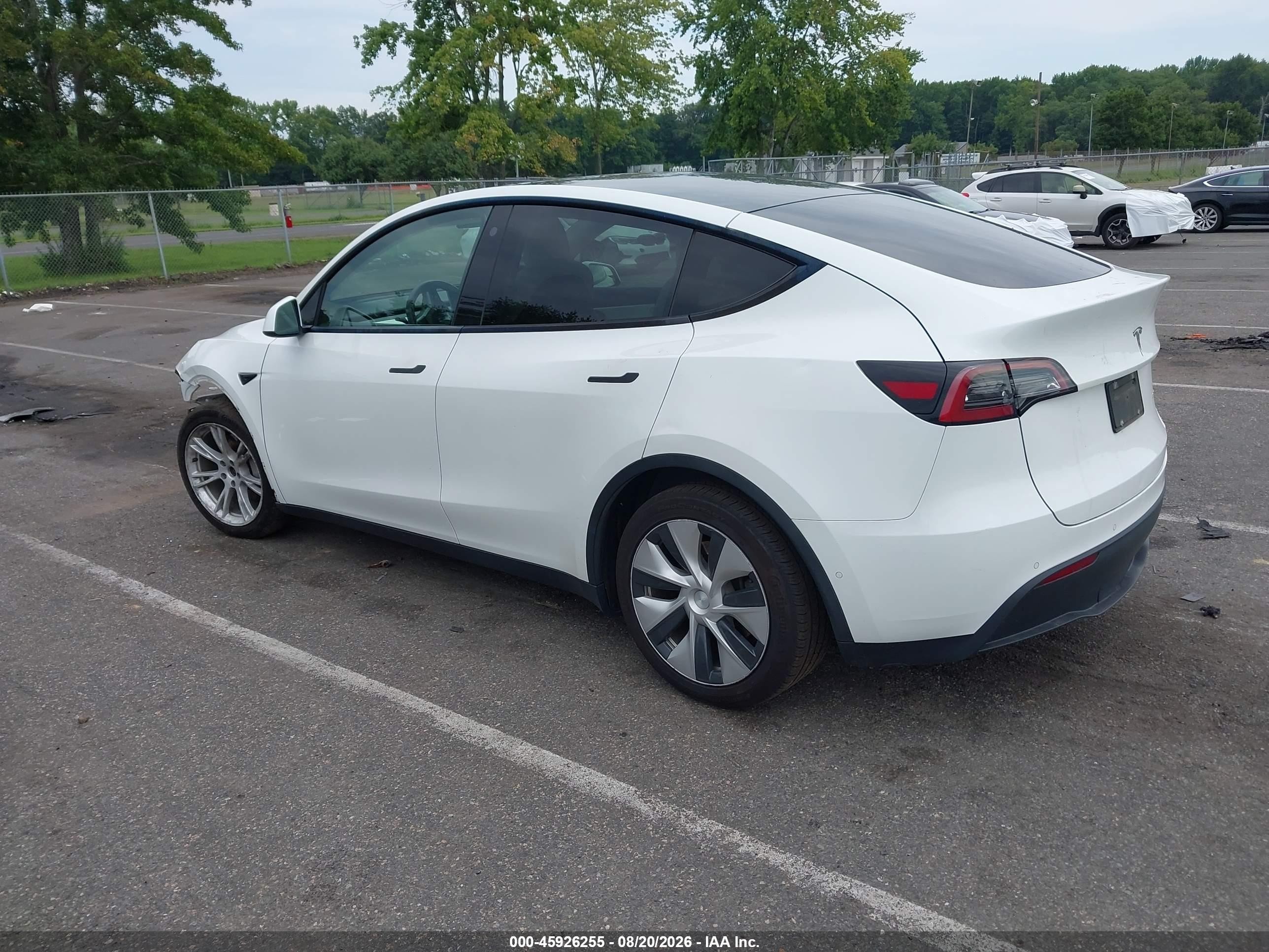 2021 Tesla Model Y VIN 5YJYGAEE0MF189197 IAAI salvage auction — Front End, Salvage (New Jersey), sold $10,975 on 2026-09-27 (photo 3)