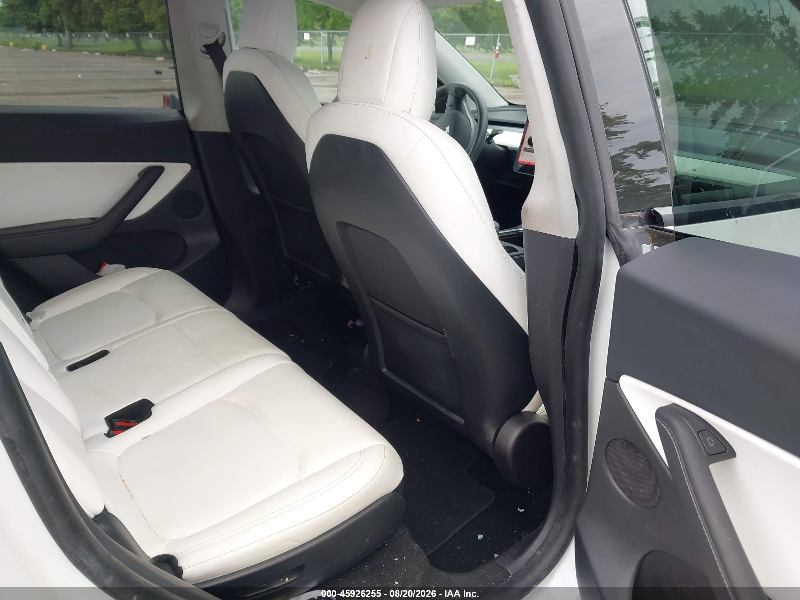 2021 Tesla Model Y VIN 5YJYGAEE0MF189197 IAAI salvage auction — Front End, Salvage (New Jersey), sold $10,975 on 2026-09-27 (photo 8)
