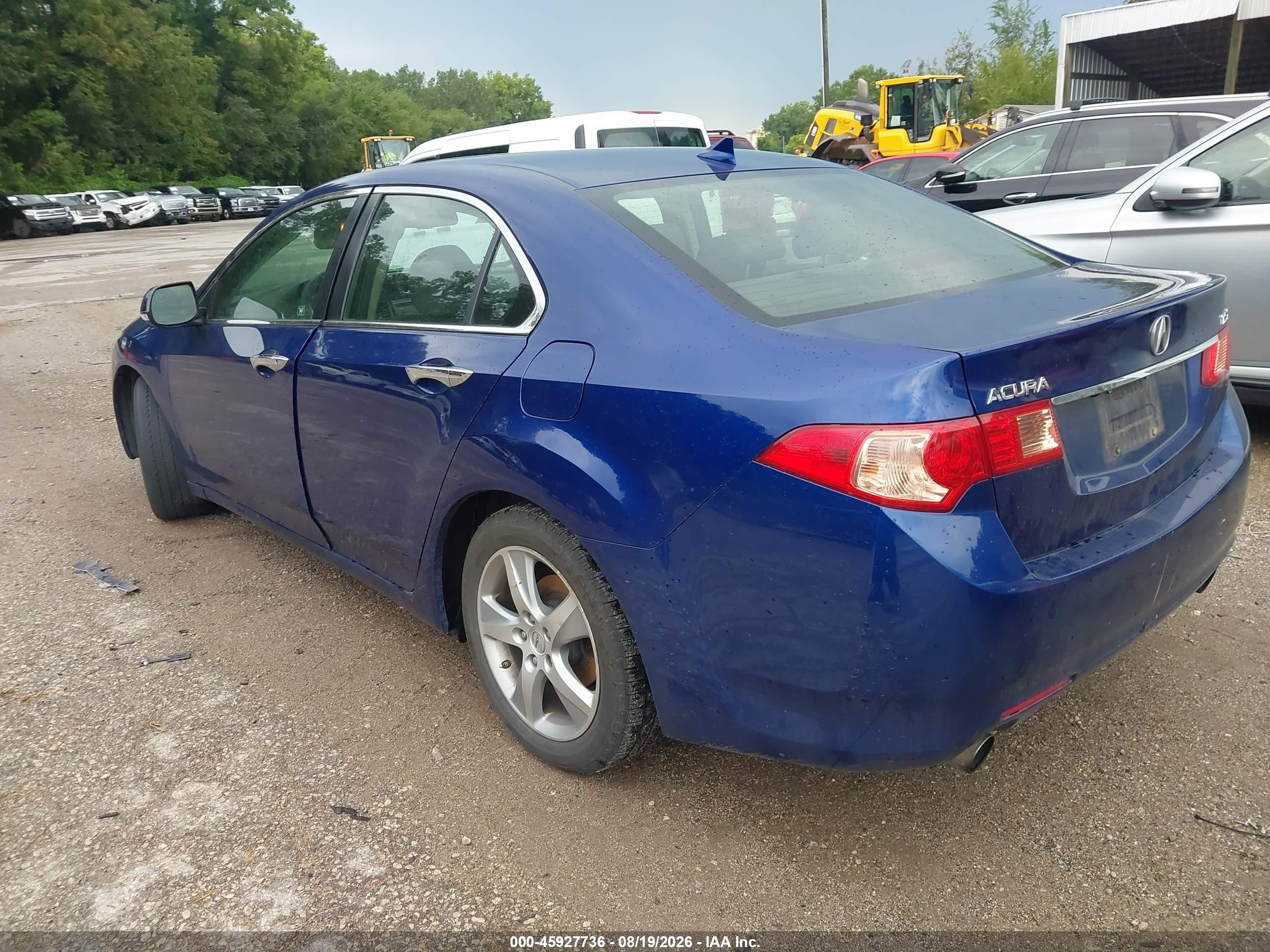 2012 Acura Tsx VIN JH4CU2F60CC009470 IAAI salvage auction — Normal Wear, Clear (Missouri), sold $1,125 on 2026-09-18 (photo 3)