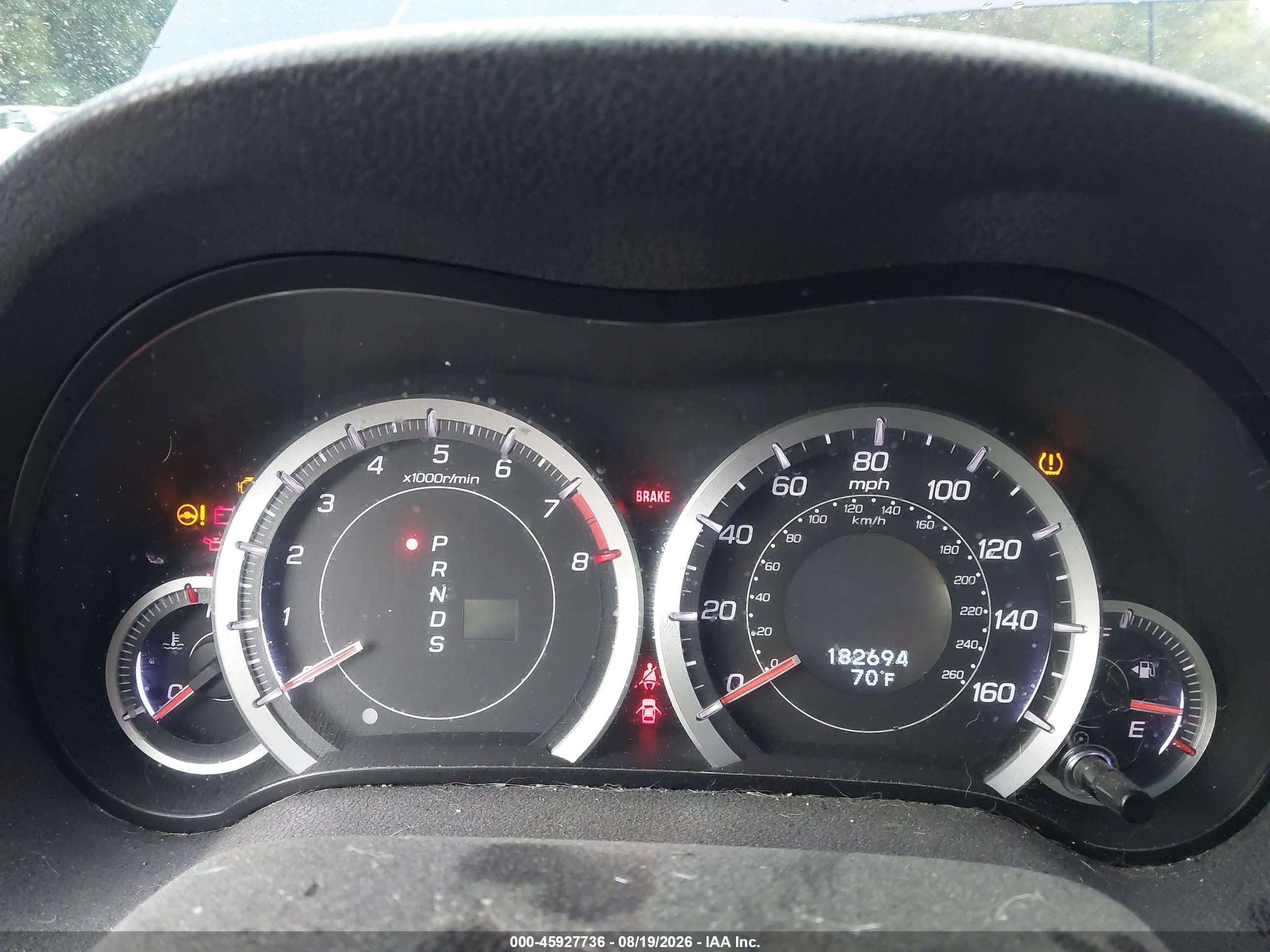 2012 Acura Tsx VIN JH4CU2F60CC009470 IAAI salvage auction — Normal Wear, Clear (Missouri), sold $1,125 on 2026-09-18 (photo 7)