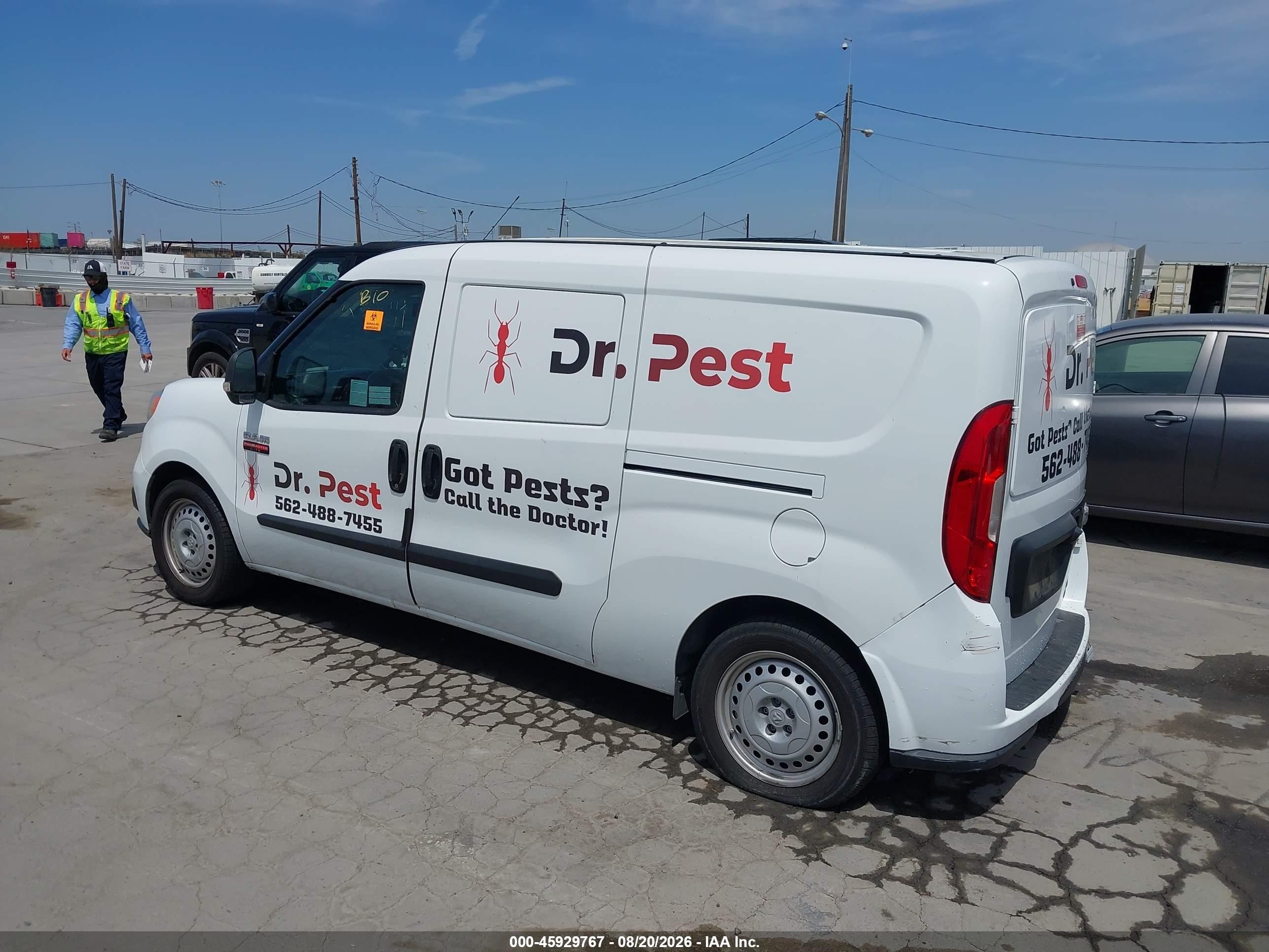 2022 Ram ProMaster City VIN ZFBHRFAB5N6Y37149 IAAI salvage auction — Biohazard/Chemical, Salvage (California), sold $4,050 on 2026-09-19 (photo 3)